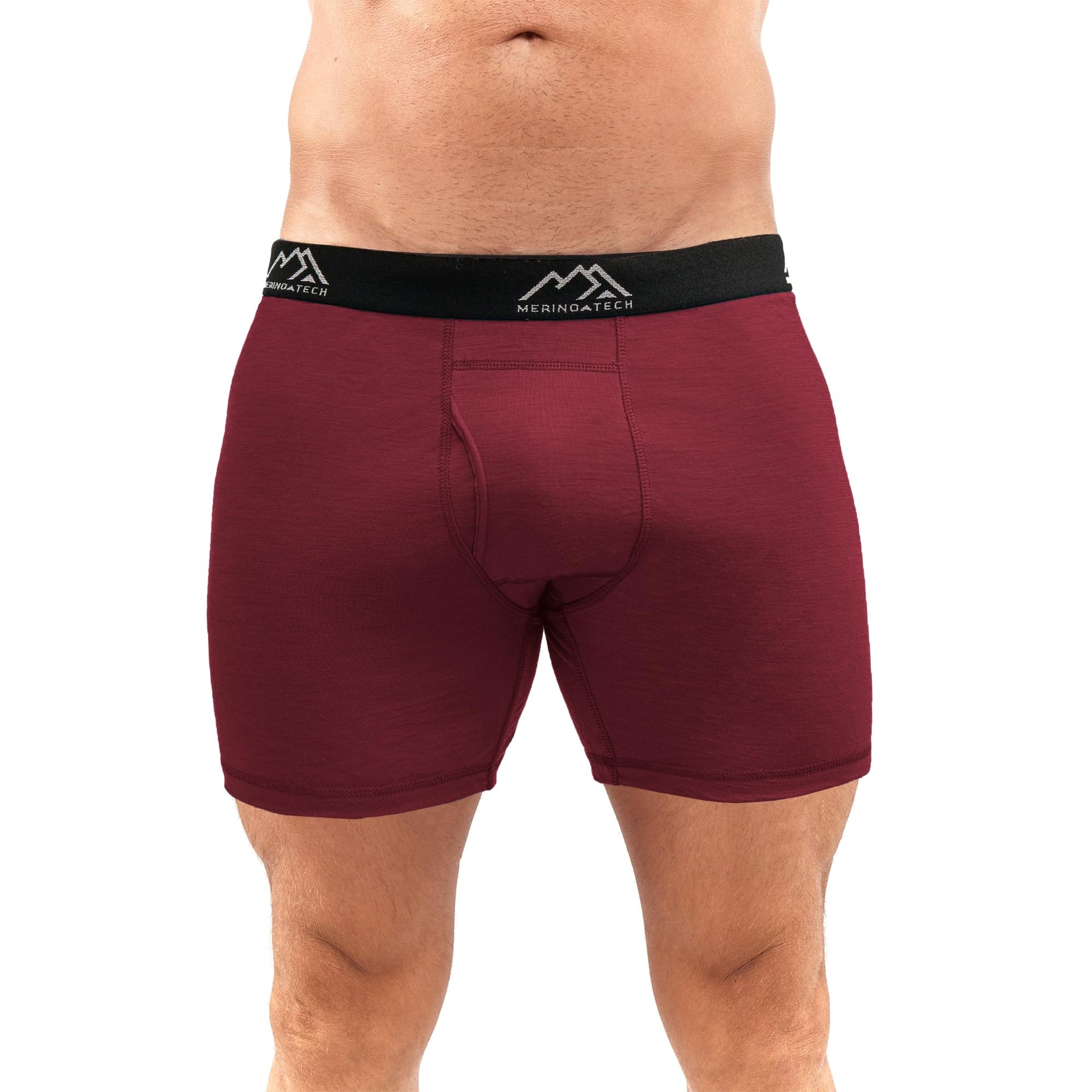 Merino.tech Merino Wool Underwear Mens - 100% Merino Wool Base Layer Boxer Briefs for Men