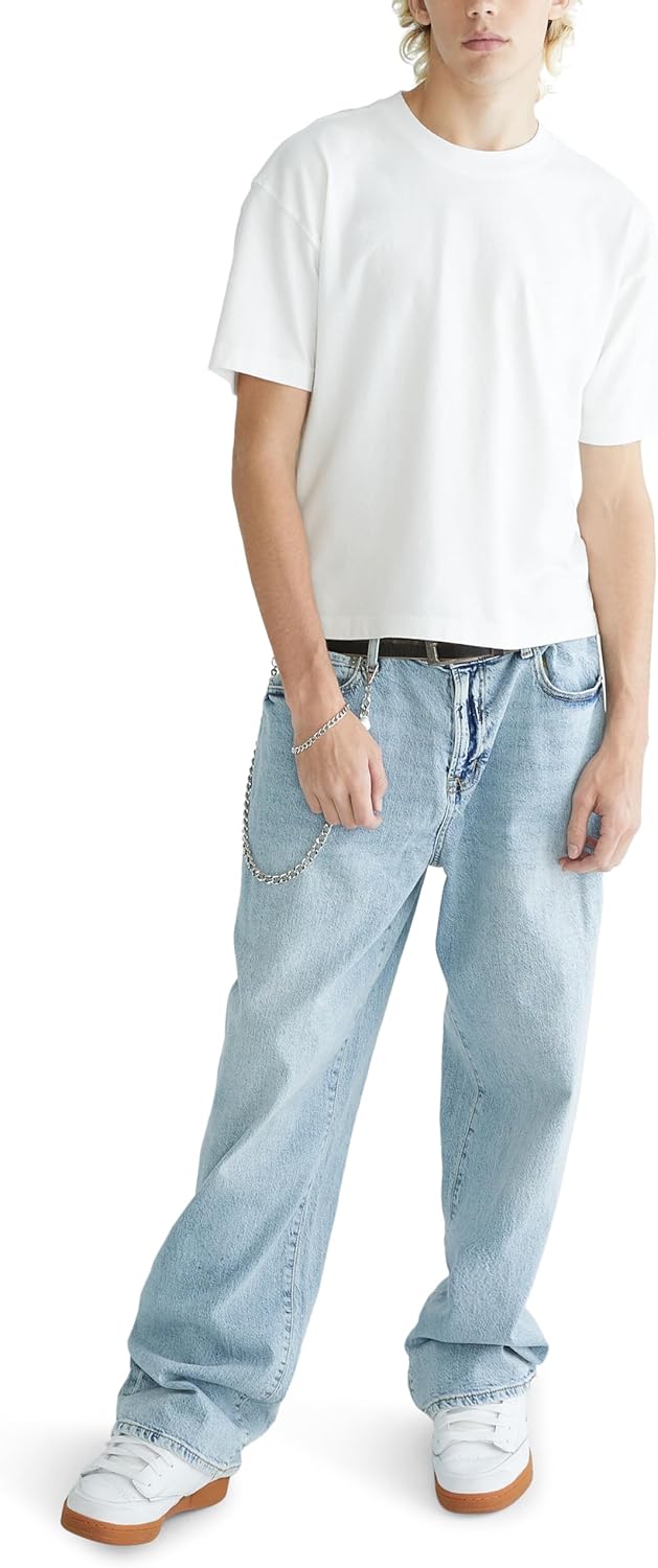 Aeropostale Men's Washed Boxy Fit Crew Tee