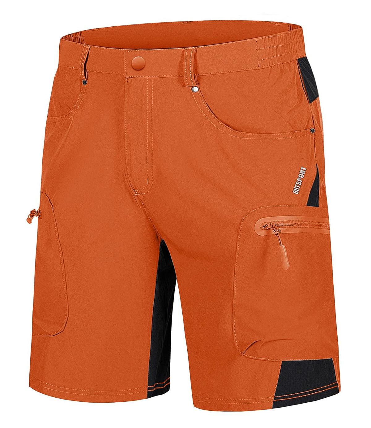 TACVASEN Men's Hiking Cargo Shorts 10" with Zipper Pockets Quick Dry Casual Stretch Golf Work Short Outdoor Summer