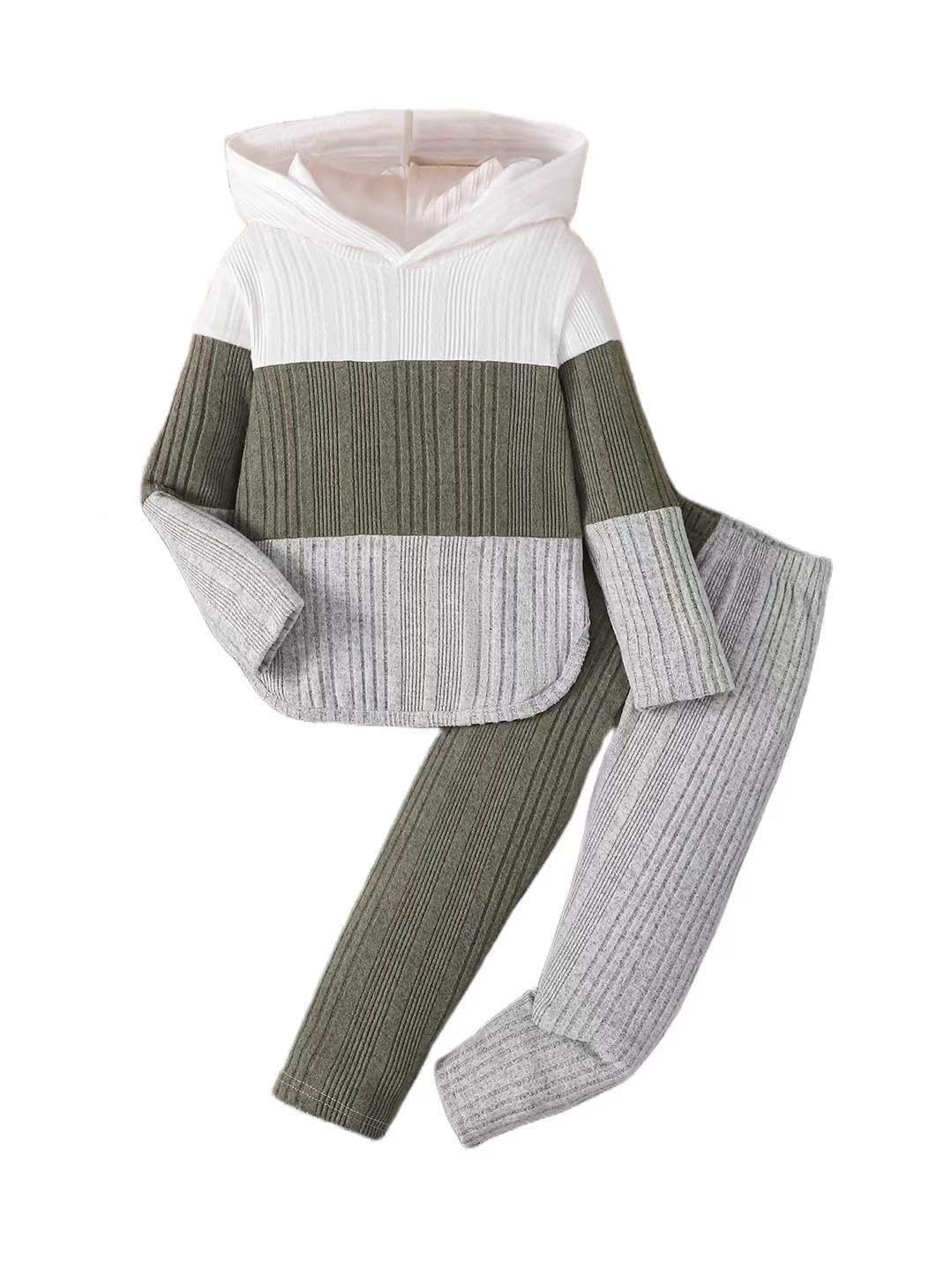 Girls Clothes Fall Girl Outfits 2Pcs Hoodie Pullover Sweatshirt+Pant+Leggings Winter Set for Size 4-8 Years Little Girls