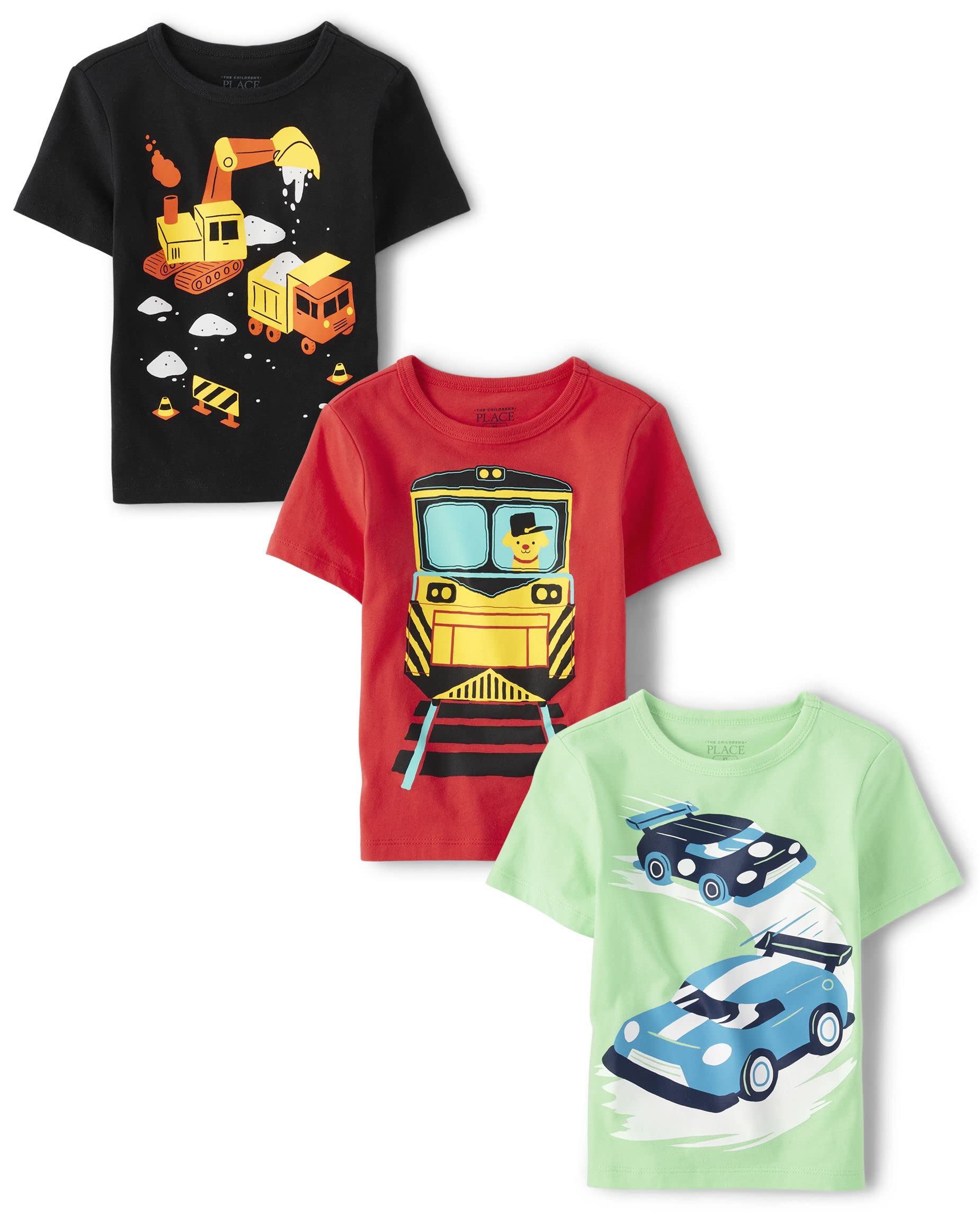 The Children's Place Baby Boys' Graphic T-Shirts (3-Pack)