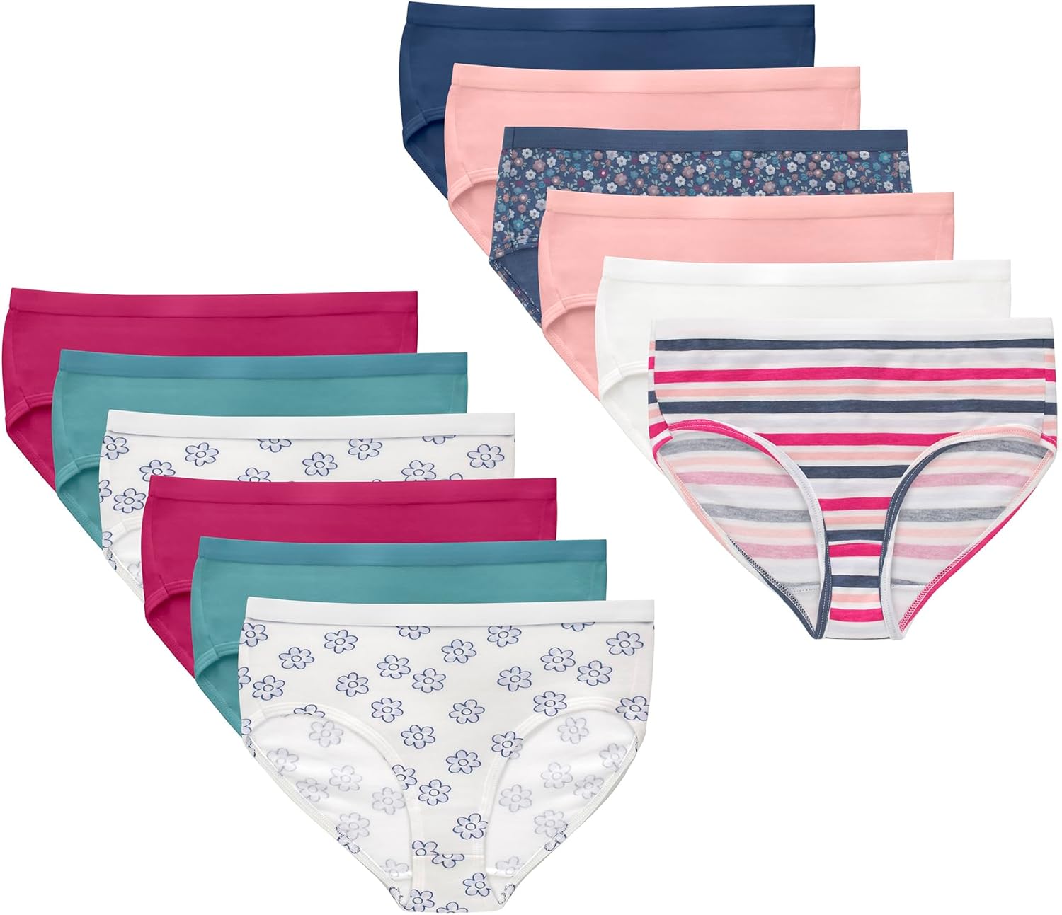 Hanes girls Cotton Stretch Underwear