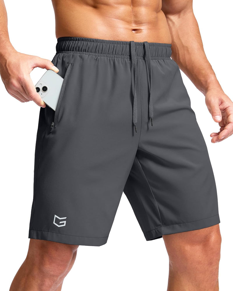 G Gradual Men's Athletic Running Shorts with Zipper Pockets Quick Dry 7"/ 5"/ 9" Workout Gym Shorts for Basketball Hiking-44