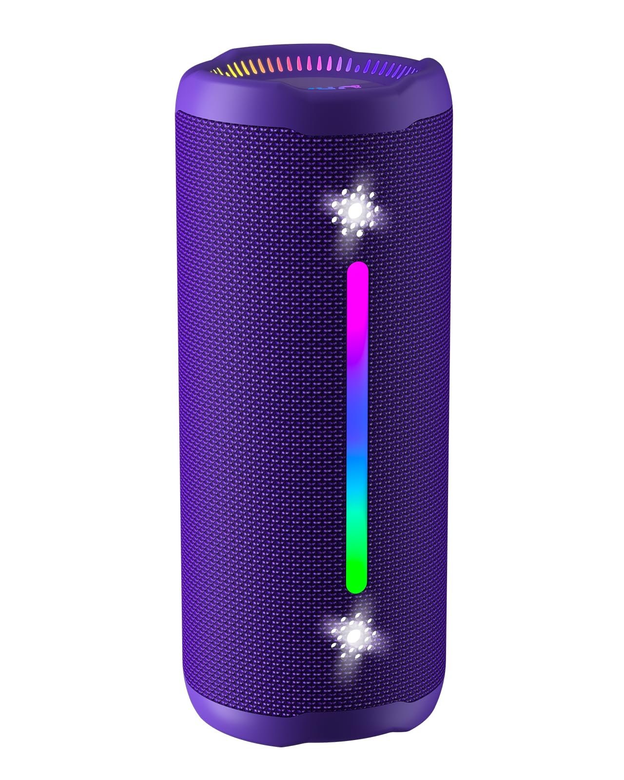 Bluetooth Speakers Wireless Loud Stereo Sound IPX7 Waterproof Outdoor Portable 25W Super Bass Speaker for Home Party Beach with 24H Playtime Colorful Lights BT5.3 TWS Pairing Birthday Gift Black