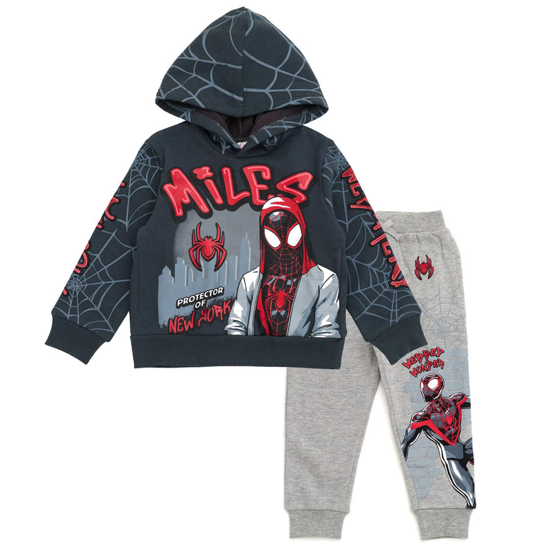 Marvel Avengers Spider-Man Fleece Pullover Hoodie and Jogger Pants Outfit Set Toddler to Big Kid Sizes (2T - 18-20)-35