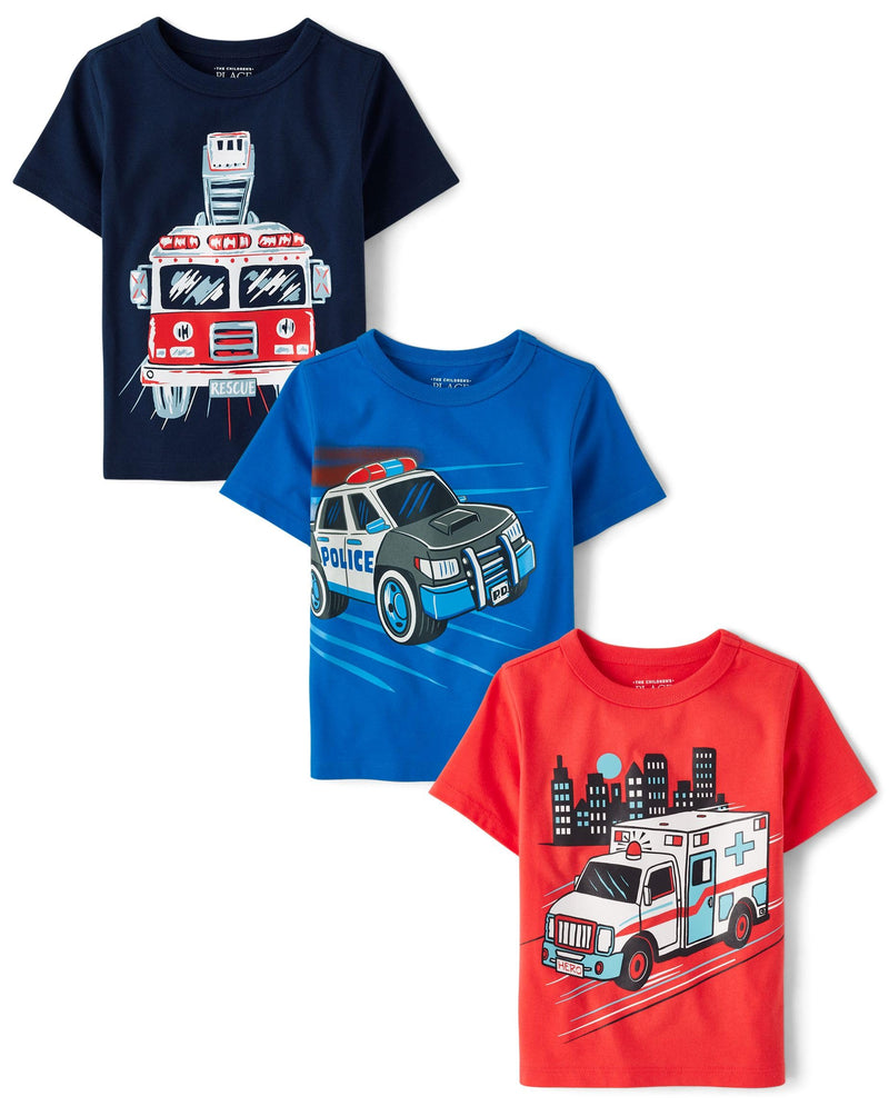 The Children's Place Baby Boys' Graphic T-Shirts (3-Pack)