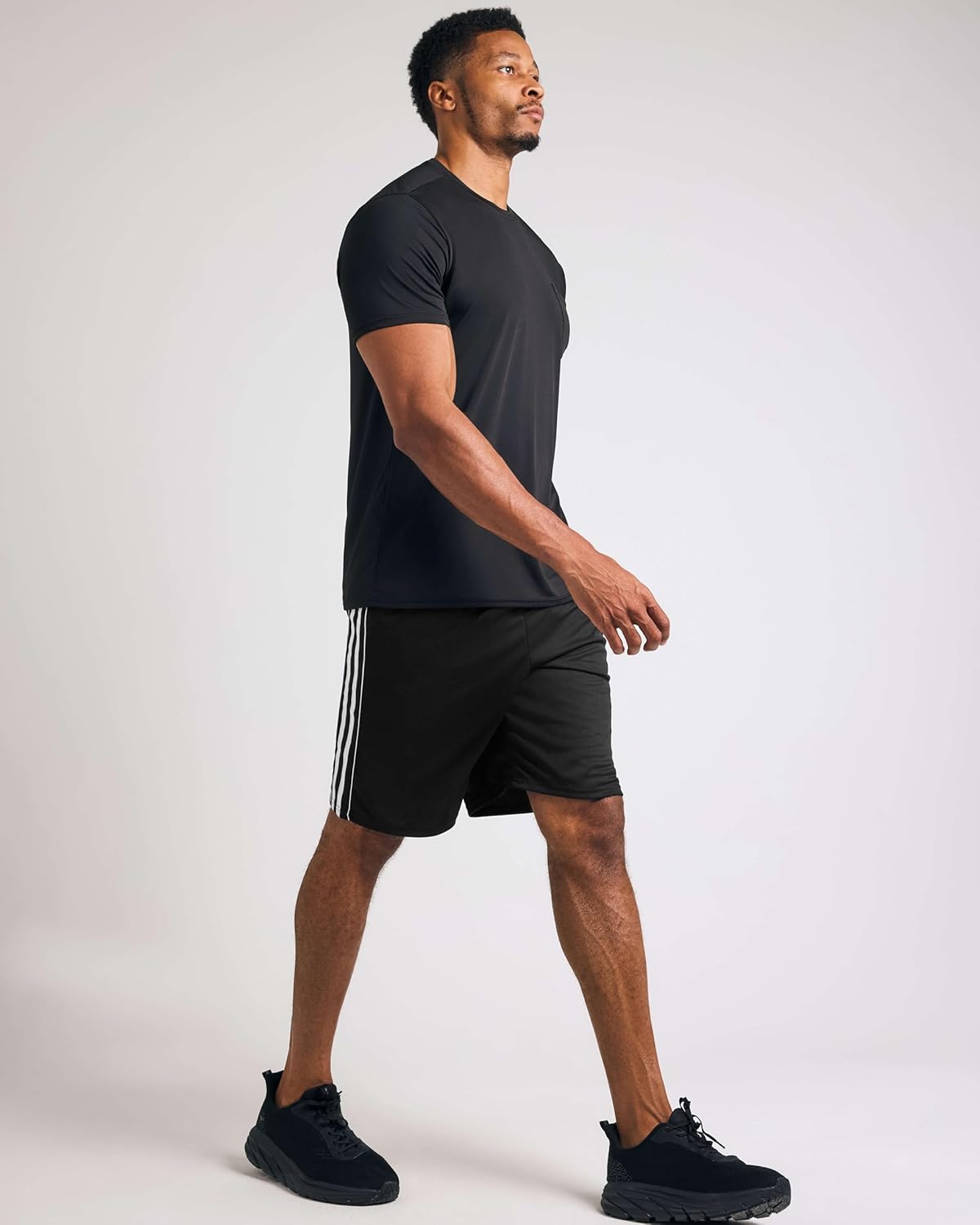 Real Essentials 5 Pack: Men’s 9" Mesh Shorts – Athletic Gym, Workout, Basketball, Running, Casual Lounge Activewear Pockets