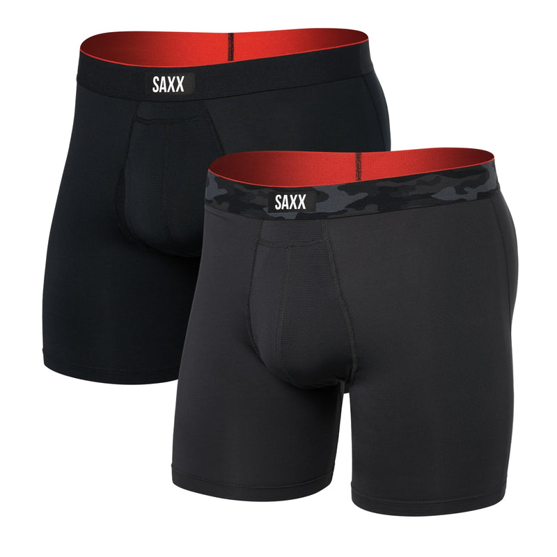 SAXX Underwear Co. Men's Multi-Sport Mesh Boxer Brief Fly 2 Pack-6