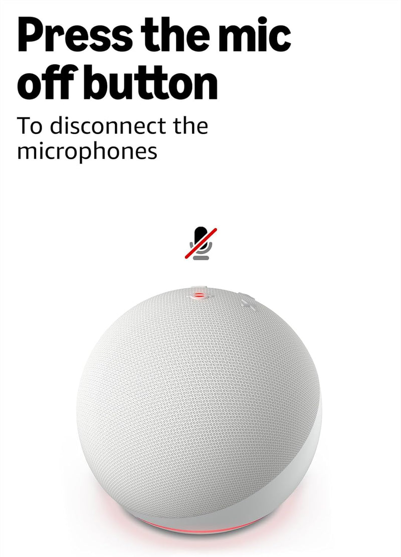 Amazon Echo Dot (newest model) - Vibrant sounding speaker, Designed for Alexa+, Great for bedrooms, dining rooms and offices, Glacier White