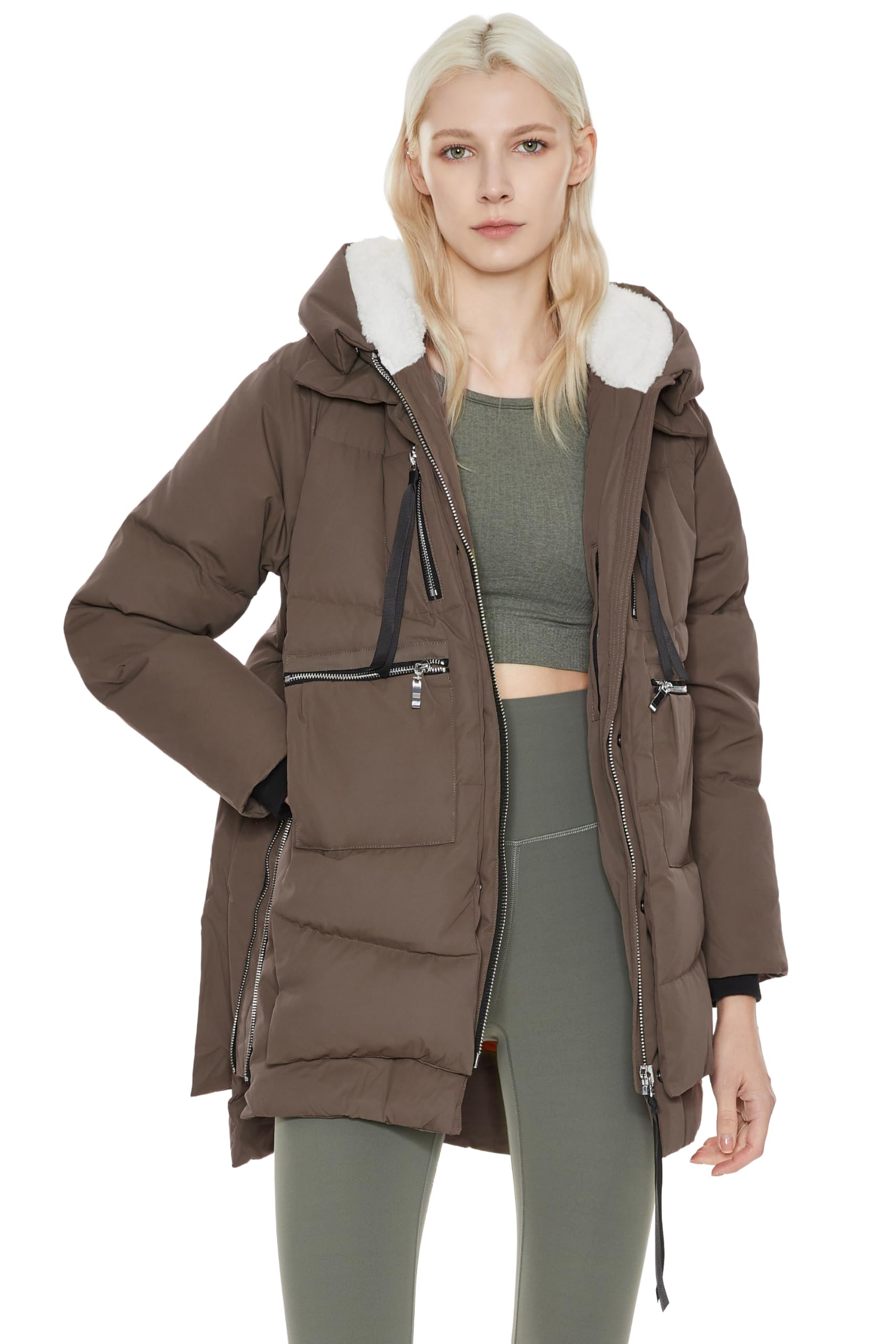 Orolay Women's Thickened Down Jacket-35