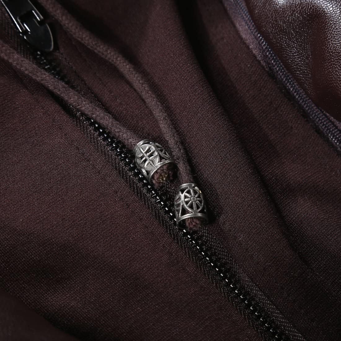 Tanming Womens Faux Leather Jacket Hooded Moto Biker Coat Outerwear Fall Fashion Outfits Winter Clothes-57