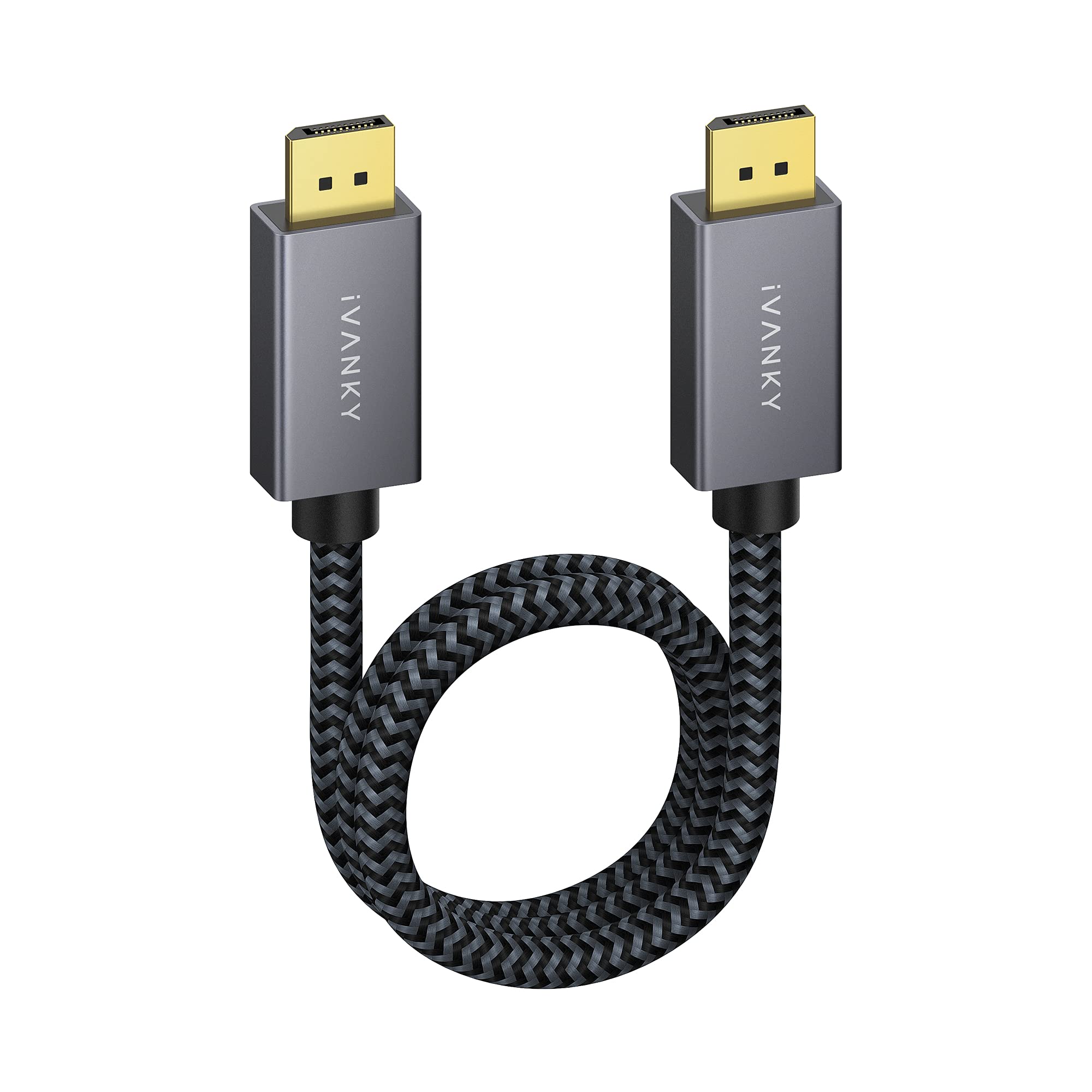 IVANKY VESA Certified DisplayPort Cable, 6.6ft DP Cable 1.2, [4K@60Hz, 2K@165Hz, 2K@144Hz], High Speed Gold-Plated Display Port to Display Port Cabl, for Gaming Monitor, Graphics Card, TV, PC, Laptop