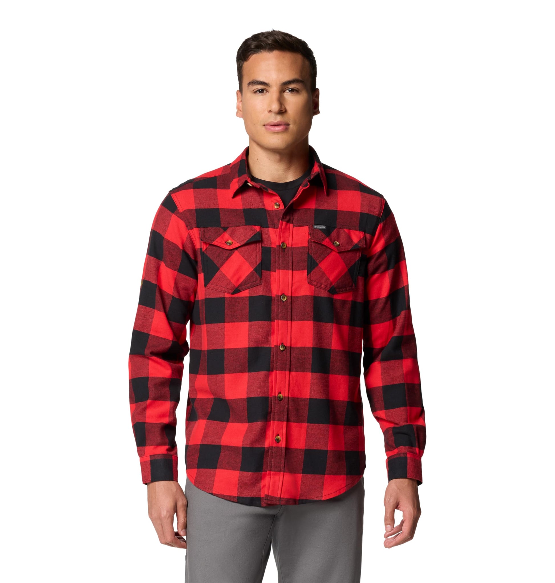 Columbia Mens Bearmouth Springs Roll Up Long Sleeve Flannel Shirt-7