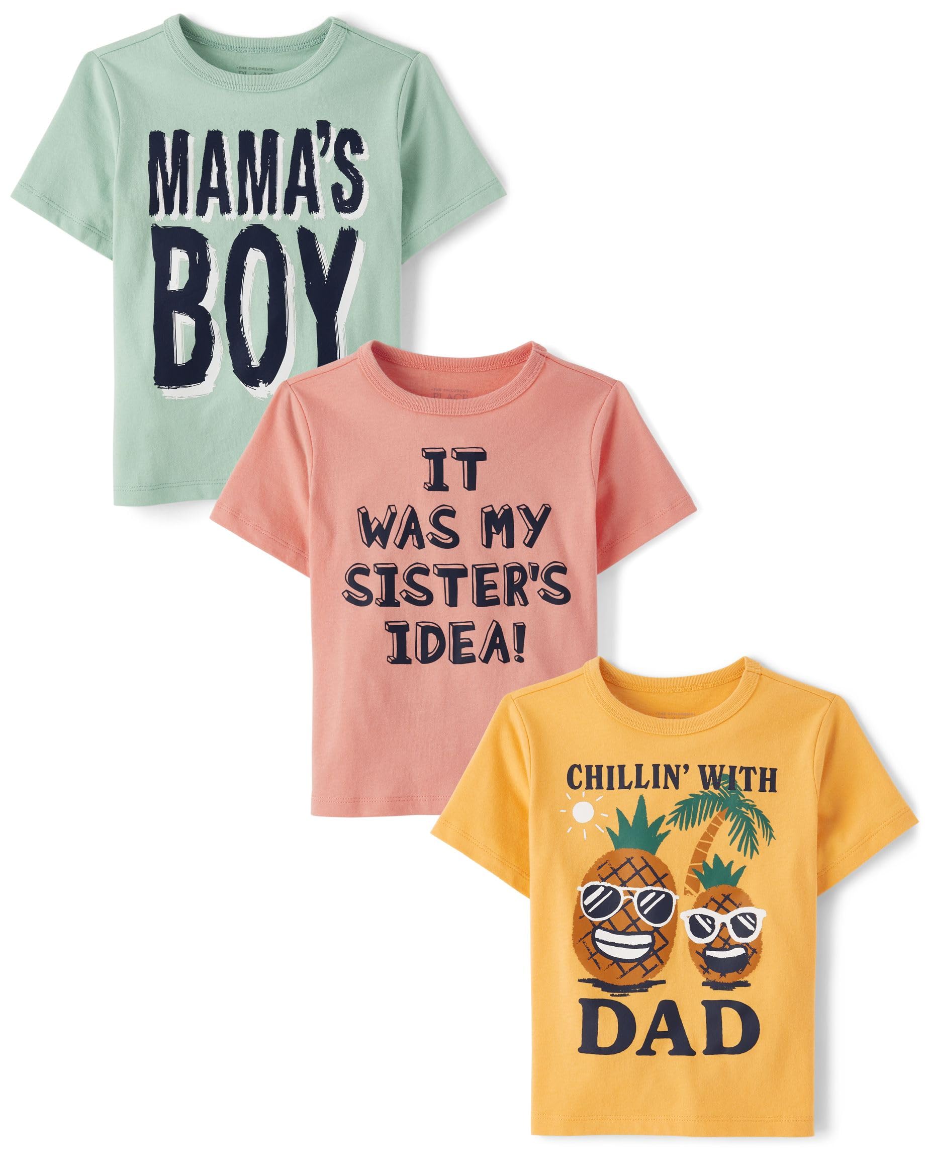 The Children's Place Baby Boys' Graphic T-Shirts (3-Pack)