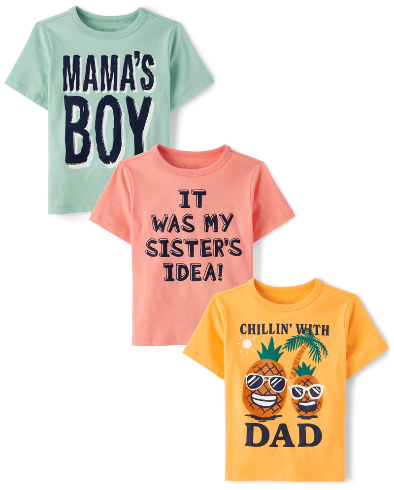 The Children's Place Baby Boys' Graphic T-Shirts (3-Pack)