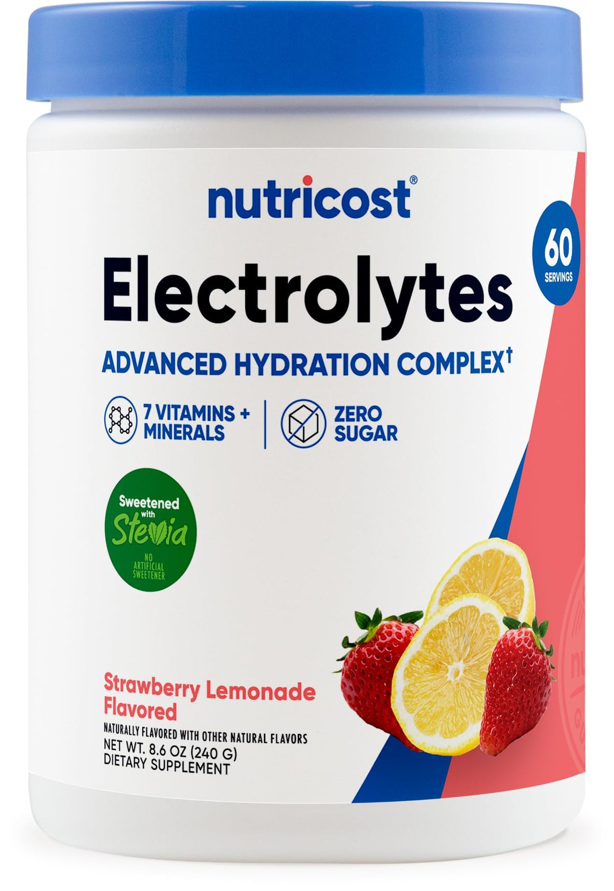 Nutricost Electrolyte Complex Powder (120 Servings, Fruit Punch) | Hydration Supplement Drink Mix with Vitamins and Minerals