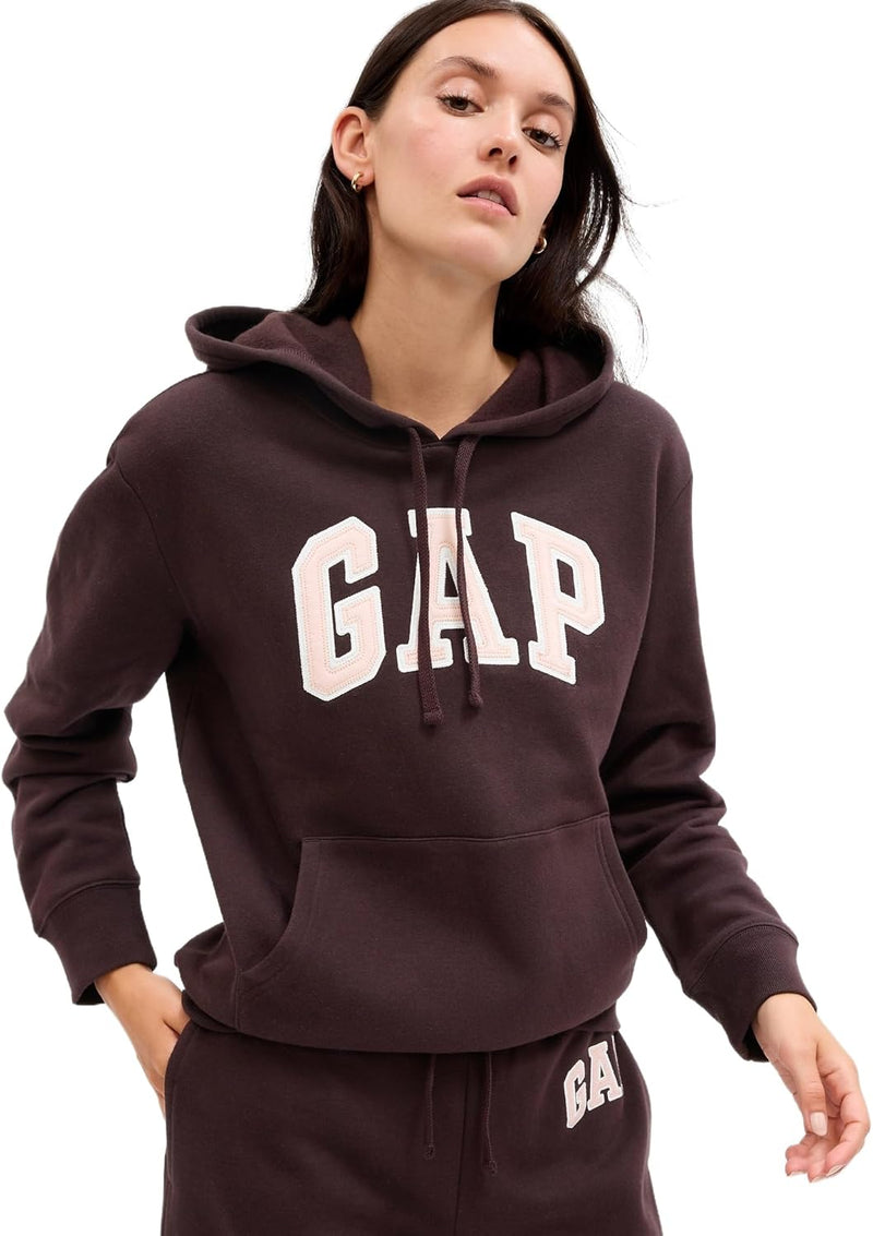 GAP Women's Logo Hoodie Hooded Pull-on Sweatshirt-90