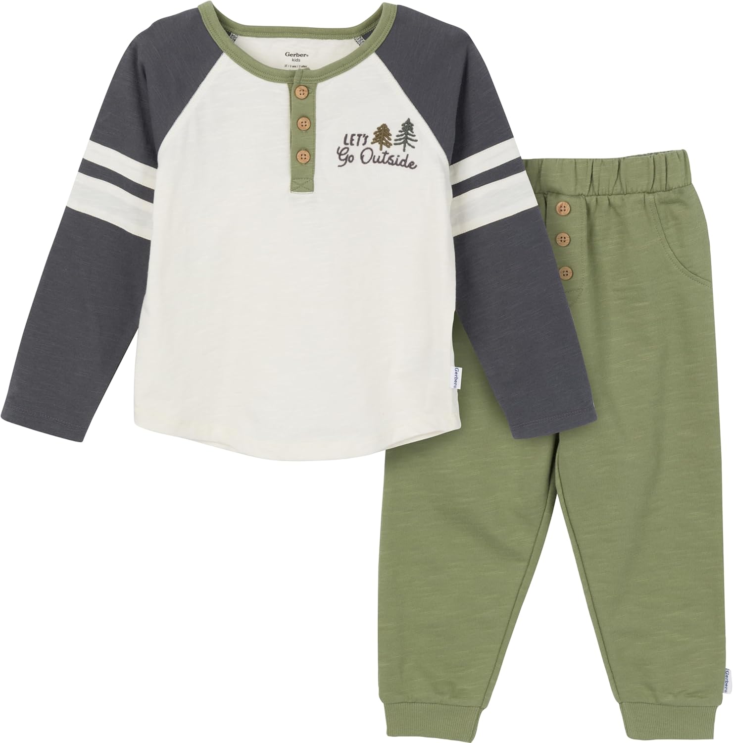 Gerber baby-boys Toddler 2-piece Top and Joggers Set