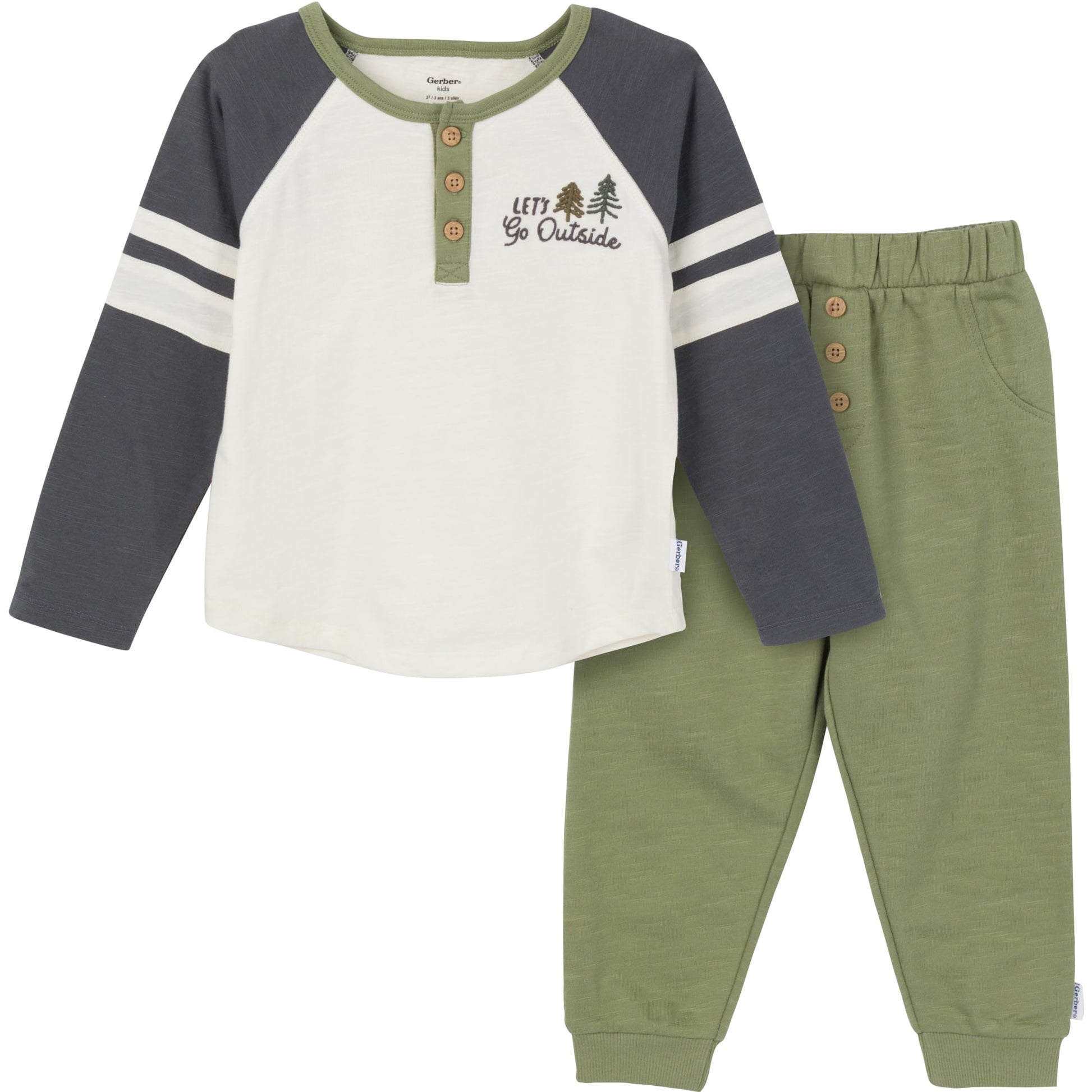 Gerber baby-boys Toddler 2-piece Top and Joggers Set-15