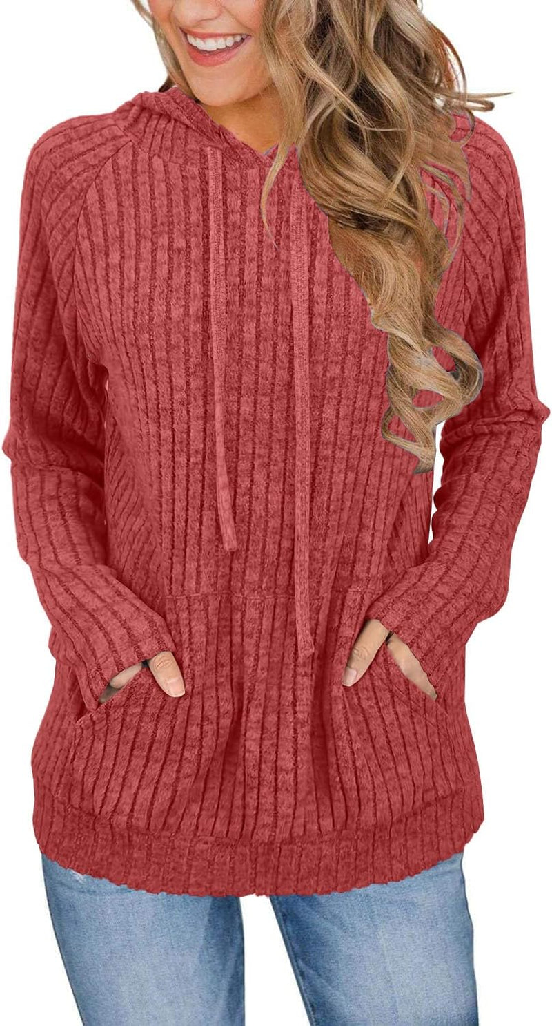 JomeDesign Sweaters for Women Long Sleeve Shirts Fashion Hoodies Pullover Sweatshirts Loose Casual Fall Tops-35