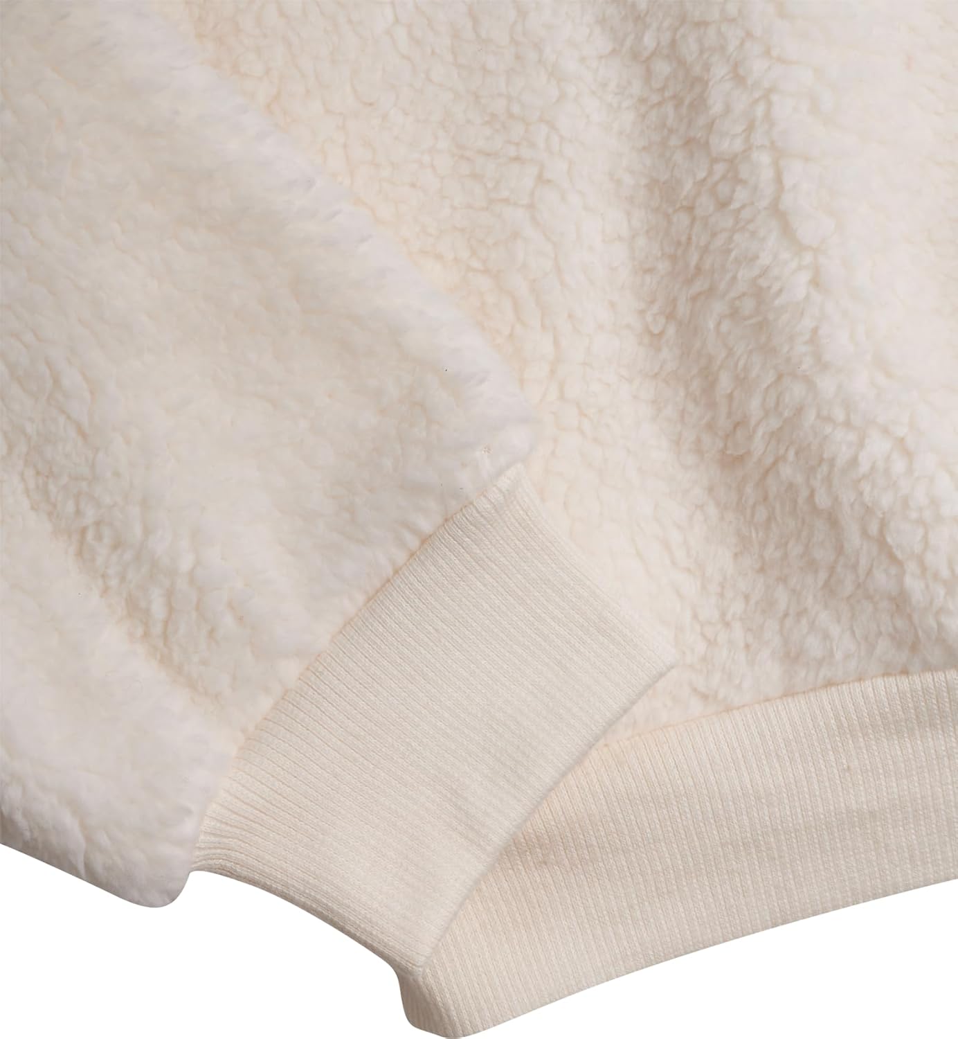 DKNY Girls Tracksuit Set - 2 Piece Cozy Soft Sherpa Fur Pullover Hoodie and Cargo Joggers Sweatpants Girls Sweatsuit Set