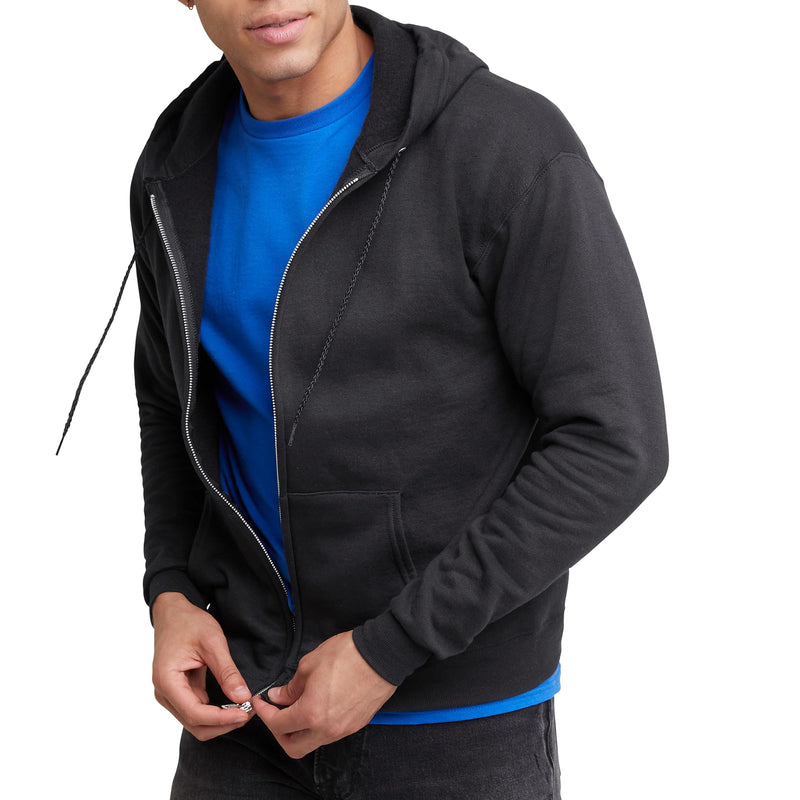 Hanes mens Zip-up Hoodie, Ecosmart Fleece Full-zip Hoodie for Men, Hooded Sweatshirt-49