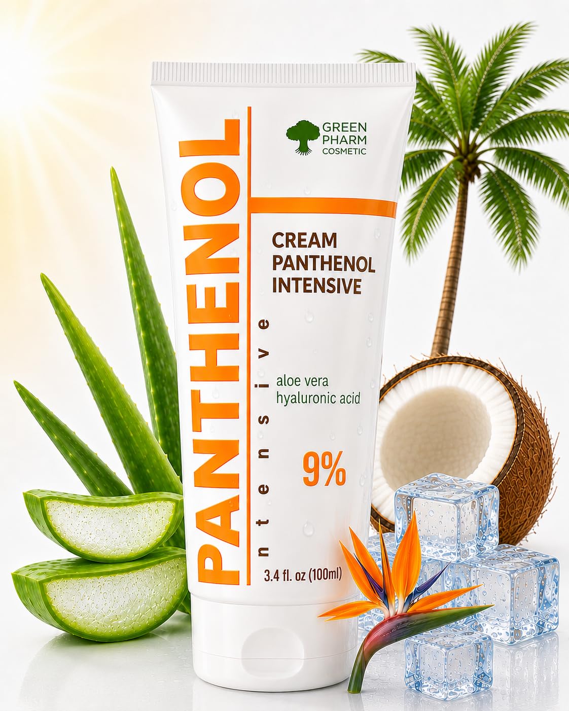 9% Panthenol Foam After Sun & Instant Redness Relief| Barrier Repair with Aloe & Hyaluronic Acid| Post Acne, Procedures, After Tattoo Care & Hair Transplant Spray | Baby & Sensitive Skin Safe