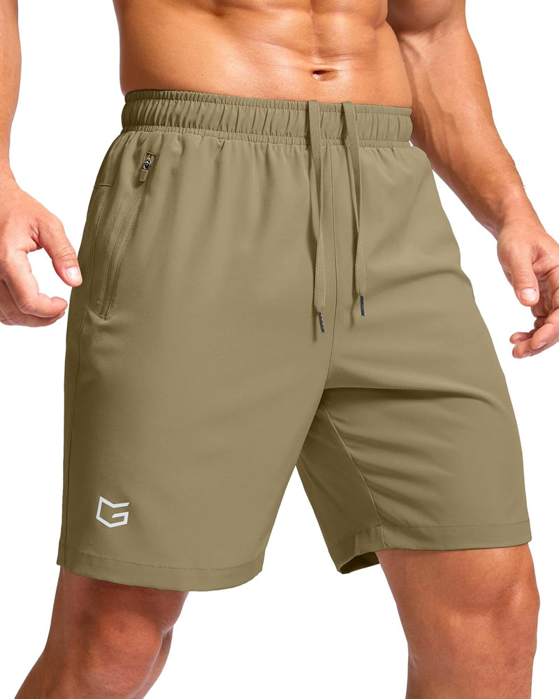 G Gradual Men's Athletic Running Shorts with Zipper Pockets Quick Dry 7"/ 5"/ 9" Workout Gym Shorts for Basketball Hiking-4
