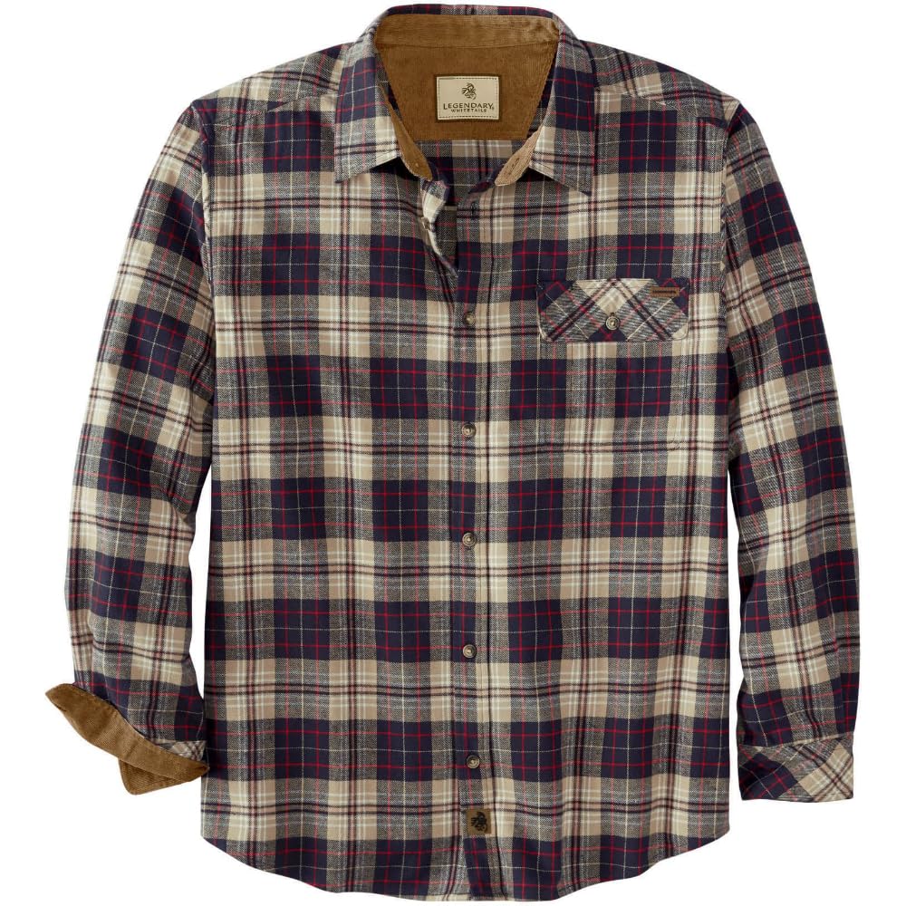 Legendary Whitetails Men's Flannel Shirt Long Sleeve Button Down 100% Cotton-66