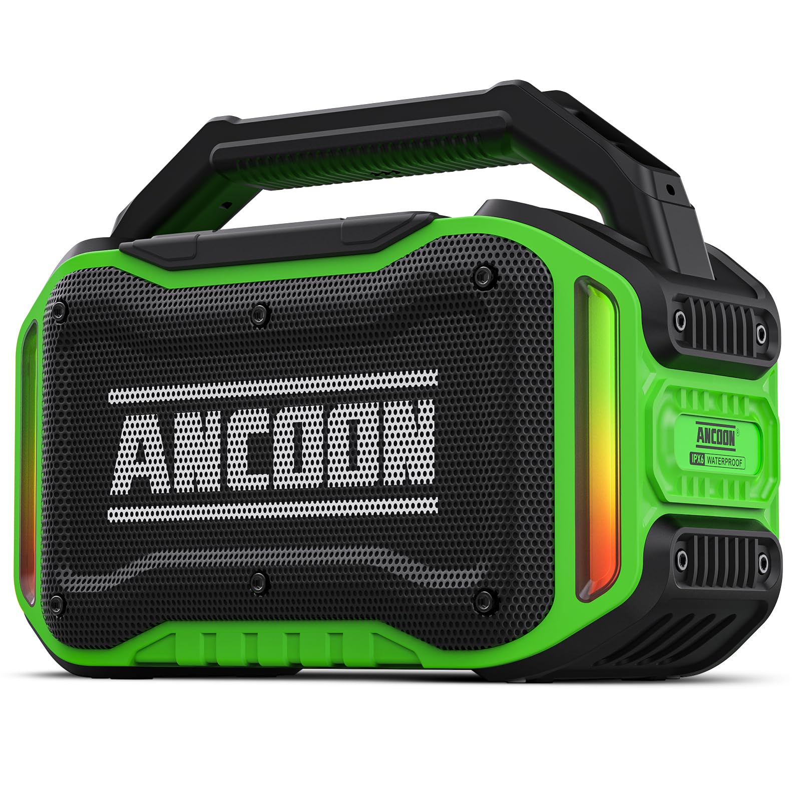 Speakers Bluetooth Wireless: 80W(Peak) Loud Speaker with Bass, 20H Playtime, IPX6 Waterproof, Large Jobsite Speakers for Work, Outdoor, Workshop, Garage, Portable Speaker with TWS (Black)