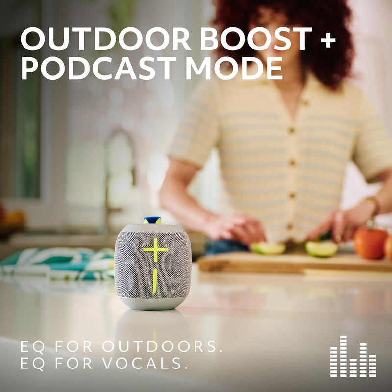 Ultimate Ears WONDERBOOM 4 Portable Waterproof Bluetooth Speaker with Big Bass and 360-Degree Sound, Dustproof Floating Speaker with 131ft (40m) Range- Black