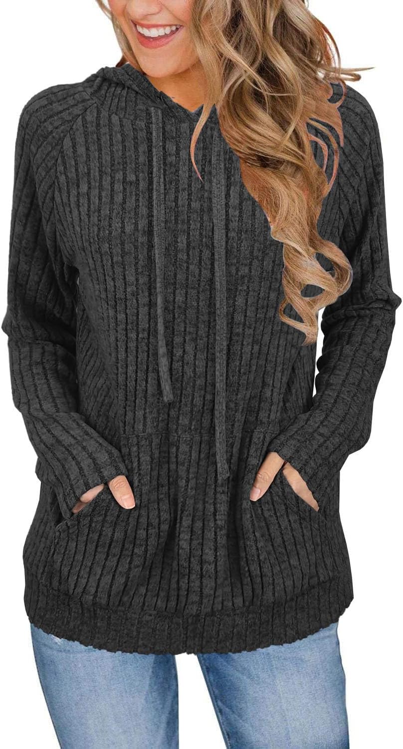 JomeDesign Sweaters for Women Long Sleeve Shirts Fashion Hoodies Pullover Sweatshirts Loose Casual Fall Tops-14