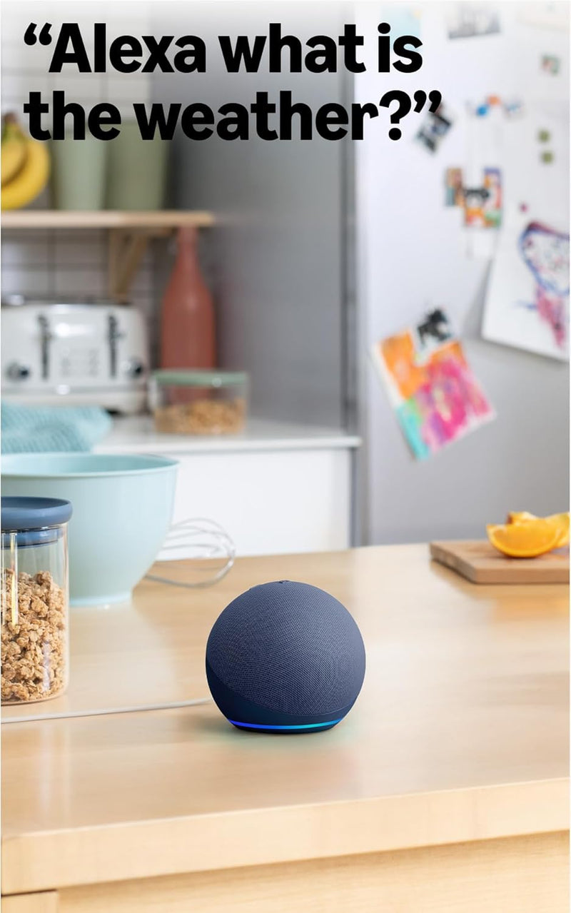 Amazon Echo Dot (newest model) - Vibrant sounding speaker, Designed for Alexa+, Great for bedrooms, dining rooms and offices, Glacier White
