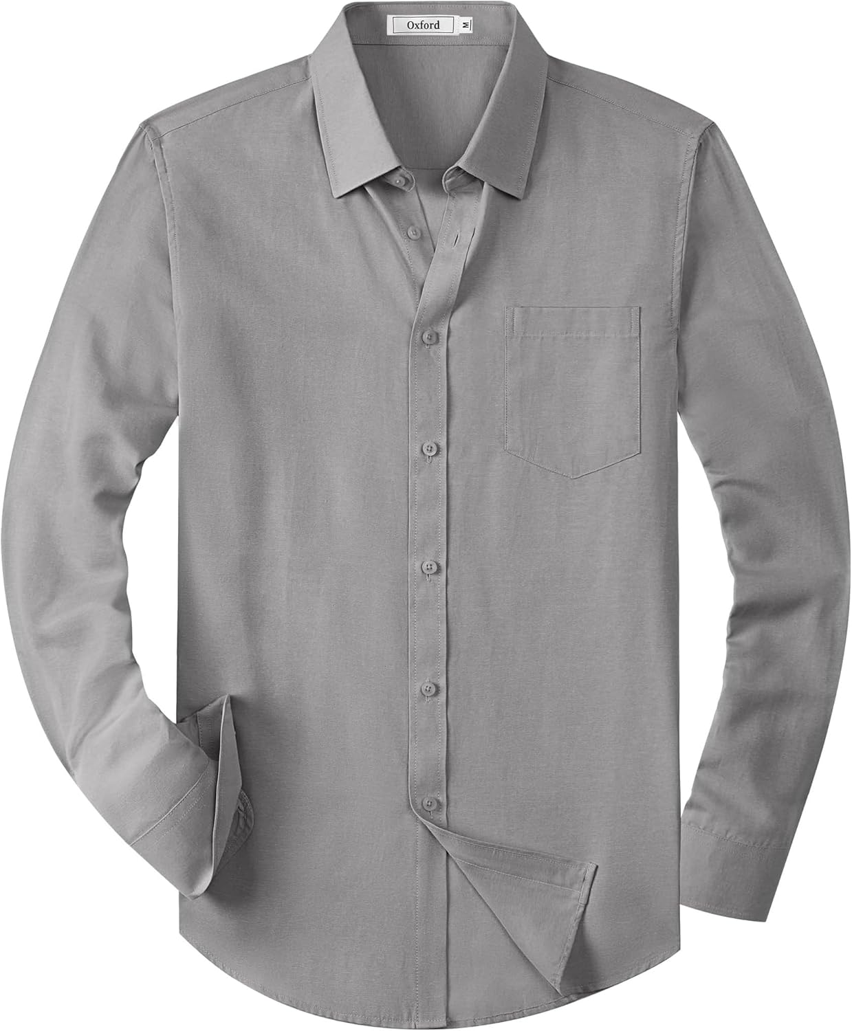 Mens Oxford Shirts Long Sleeve Business Casual Cotton Dress Shirt Wedding Dating Party Button Down Tops with Pocket-13