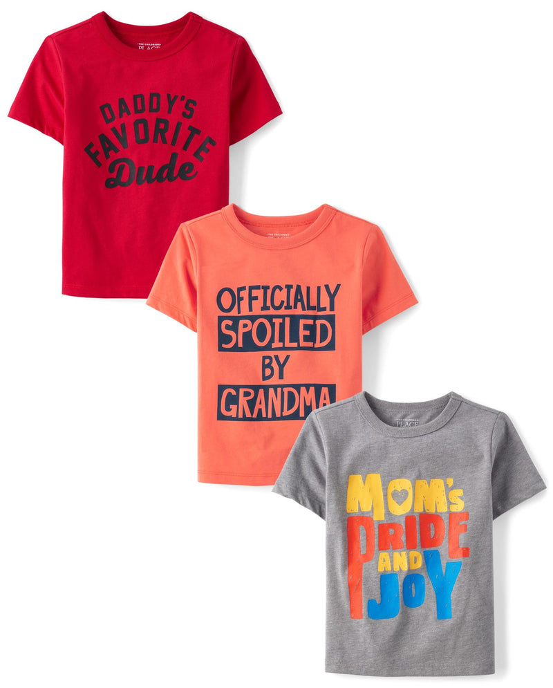 The Children's Place Baby Boys' Graphic T-Shirts (3-Pack)-48