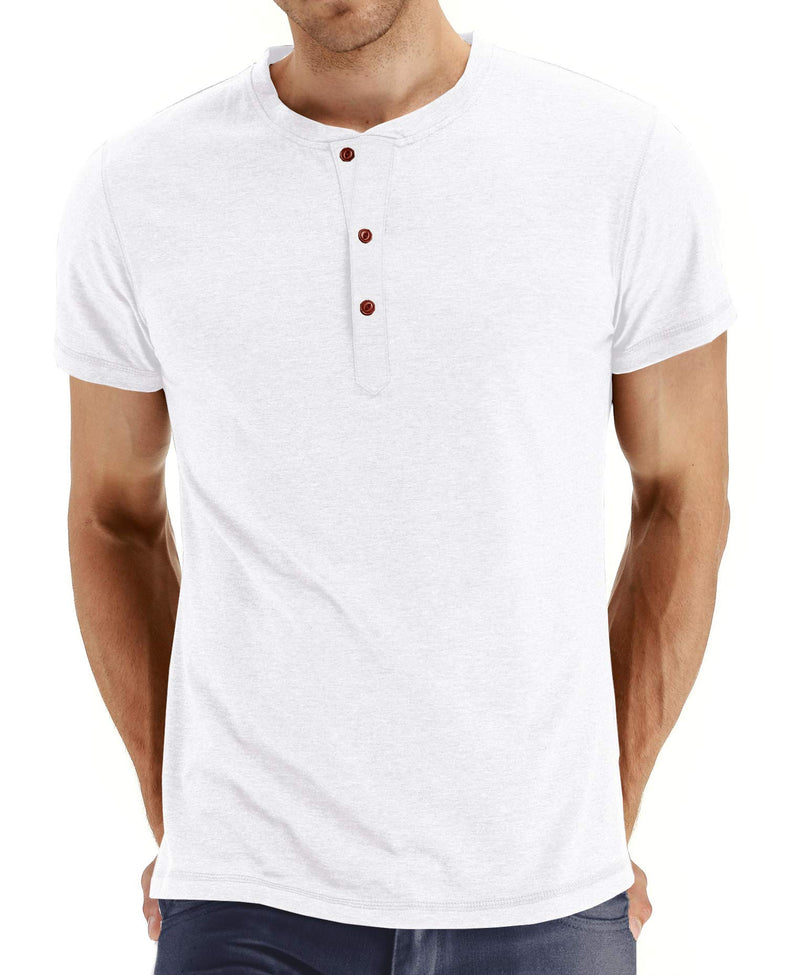 Sailwind Mens Henley Short Sleeve T-Shirt Cotton Casual Shirt
