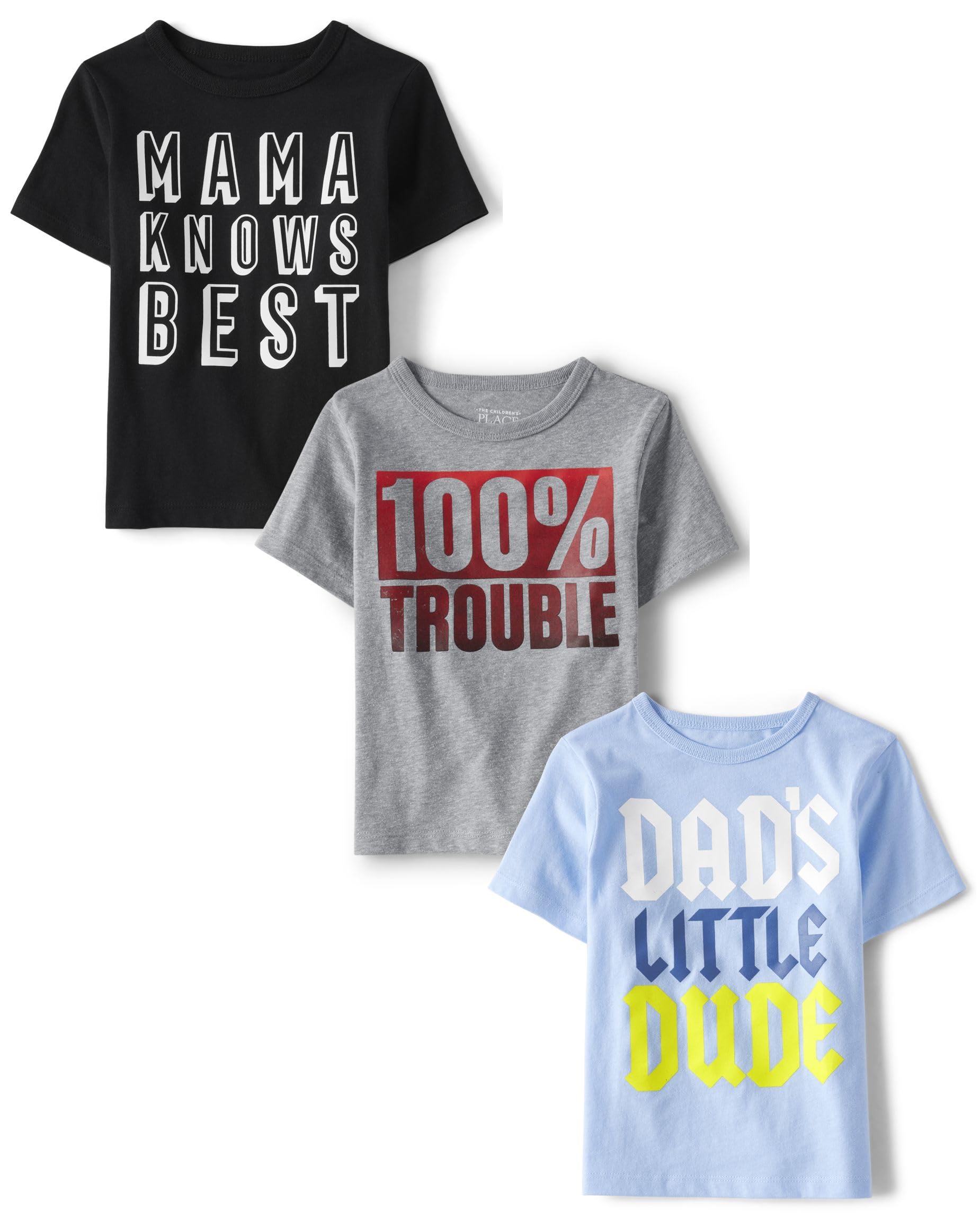 The Children's Place Baby Boys' Graphic T-Shirts (3-Pack)-49