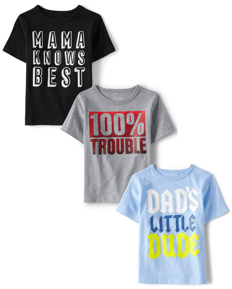 The Children's Place Baby Boys' Graphic T-Shirts (3-Pack)-49