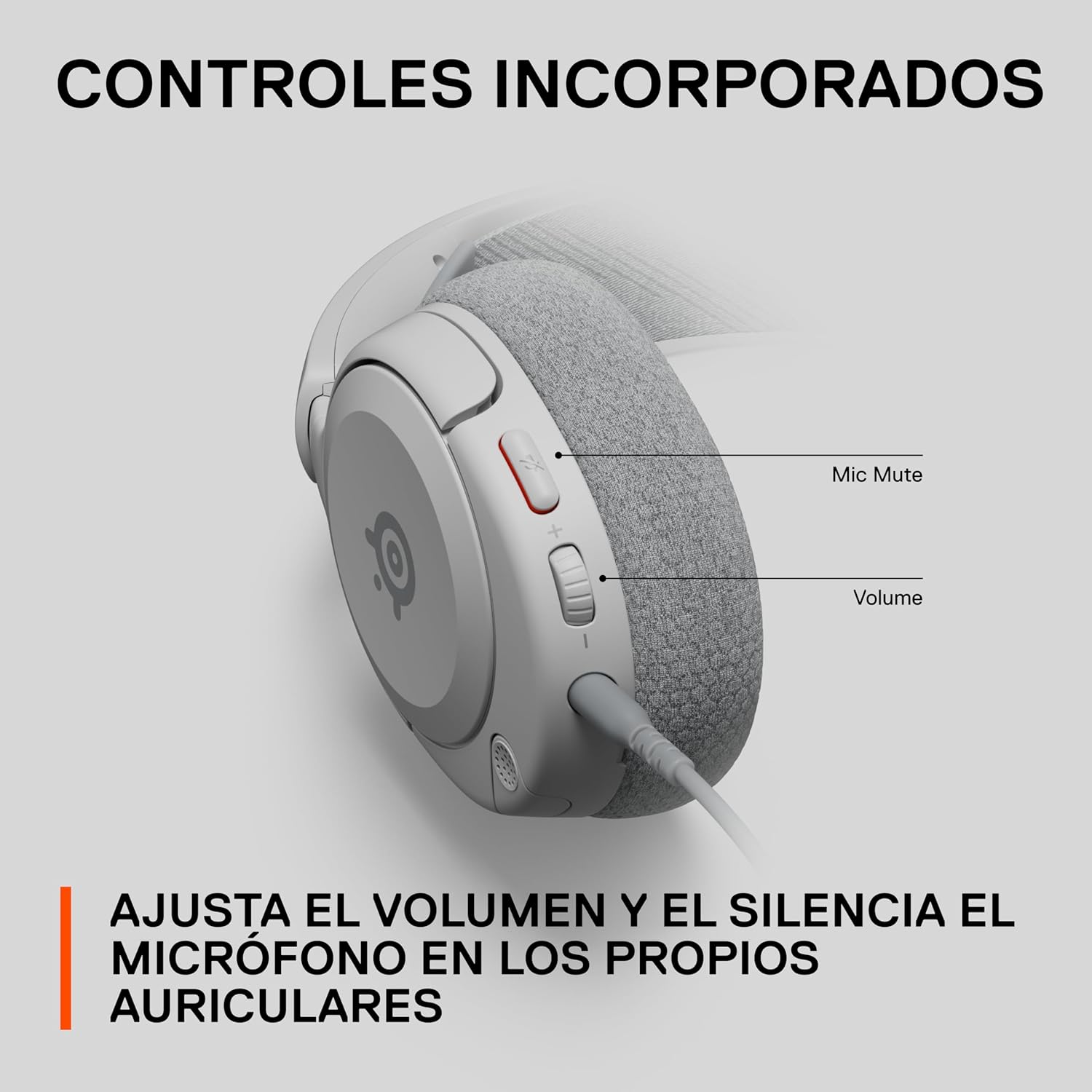SteelSeries Arctis Nova 1P Multi-System Gaming Headset — Hi-Fi Drivers — 360° Spatial Audio — Comfort Design — Durable — Lightweight — Noise-Cancelling Mic — PS5/PS4, PC, Xbox, Switch - White