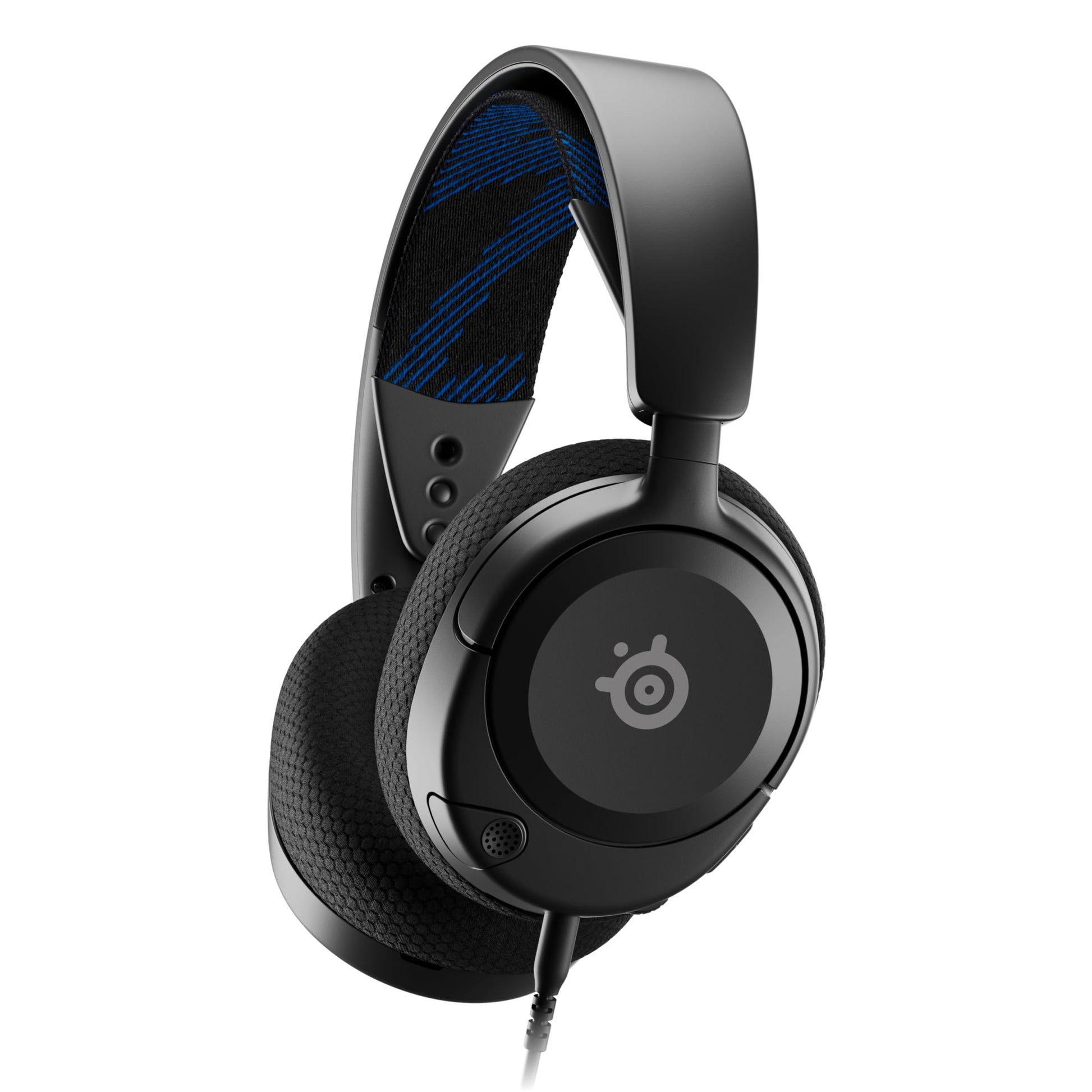 SteelSeries Arctis Nova 1P Multi-System Gaming Headset — Hi-Fi Drivers — 360° Spatial Audio — Comfort Design — Durable — Lightweight — Noise-Cancelling Mic — PS5/PS4, PC, Xbox, Switch - White