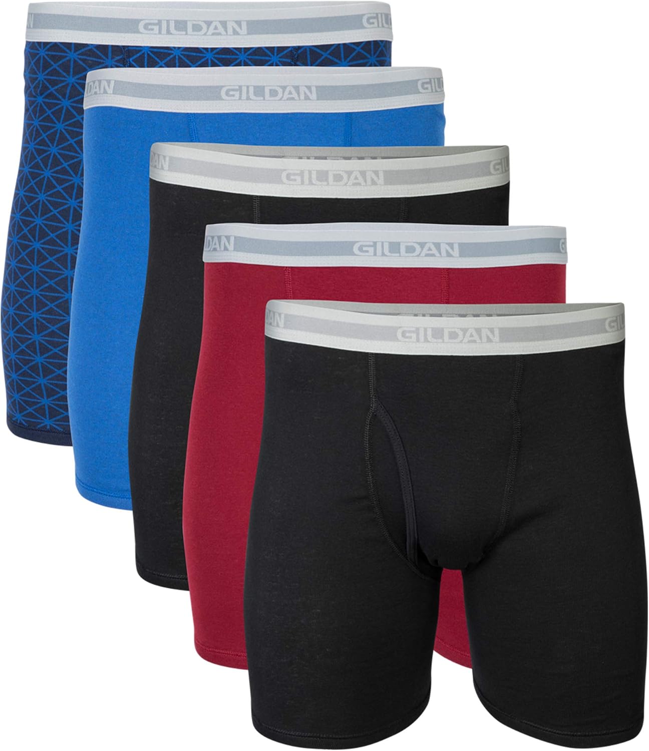 Gildan mens Underwear Boxer Briefs, Multipack-1