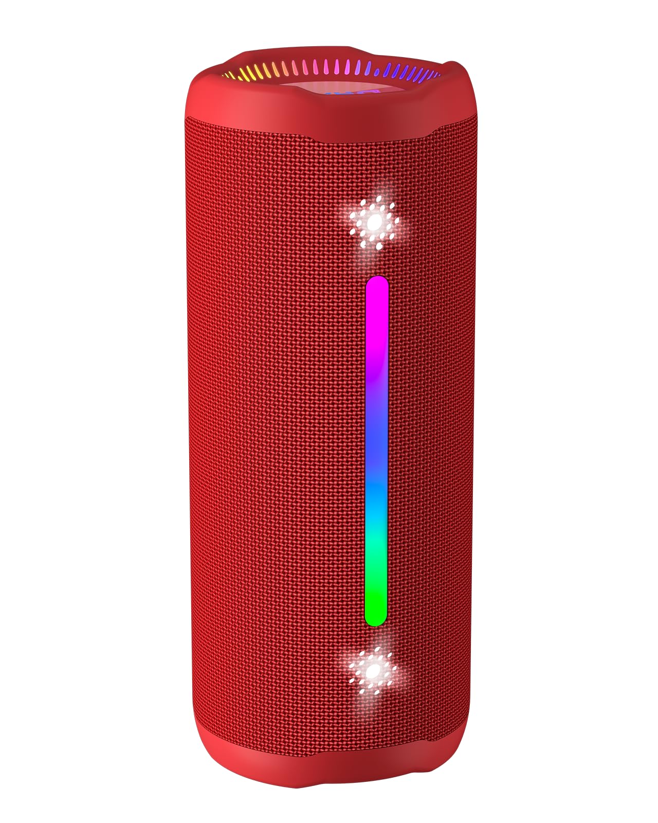 Bluetooth Speakers Wireless Loud Stereo Sound IPX7 Waterproof Outdoor Portable 25W Super Bass Speaker for Home Party Beach with 24H Playtime Colorful Lights BT5.3 TWS Pairing Birthday Gift Black