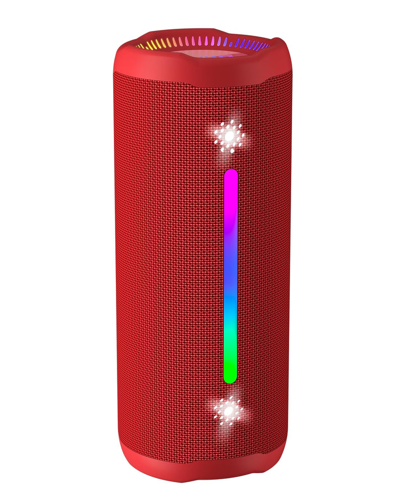 Bluetooth Speakers Wireless Loud Stereo Sound IPX7 Waterproof Outdoor Portable 25W Super Bass Speaker for Home Party Beach with 24H Playtime Colorful Lights BT5.3 TWS Pairing Birthday Gift Black