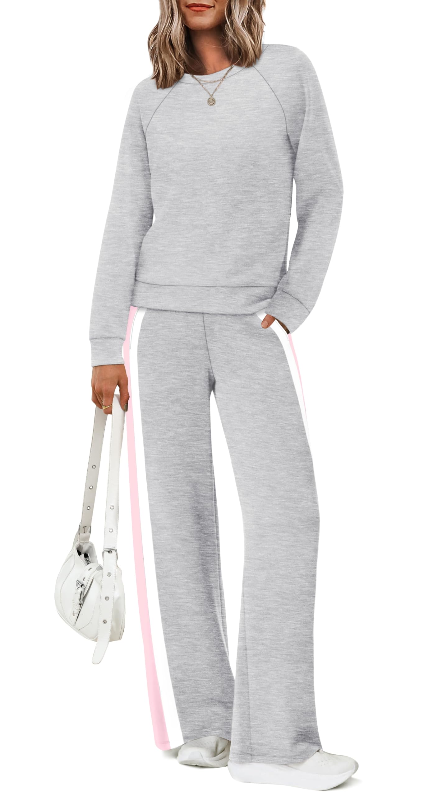 XIEERDUO 2 Piece Sets for Women Fall Fashion Must Have Teachers Airport Outfits 2025 Winter Clothing Lounge Sets Sweatsuits-43