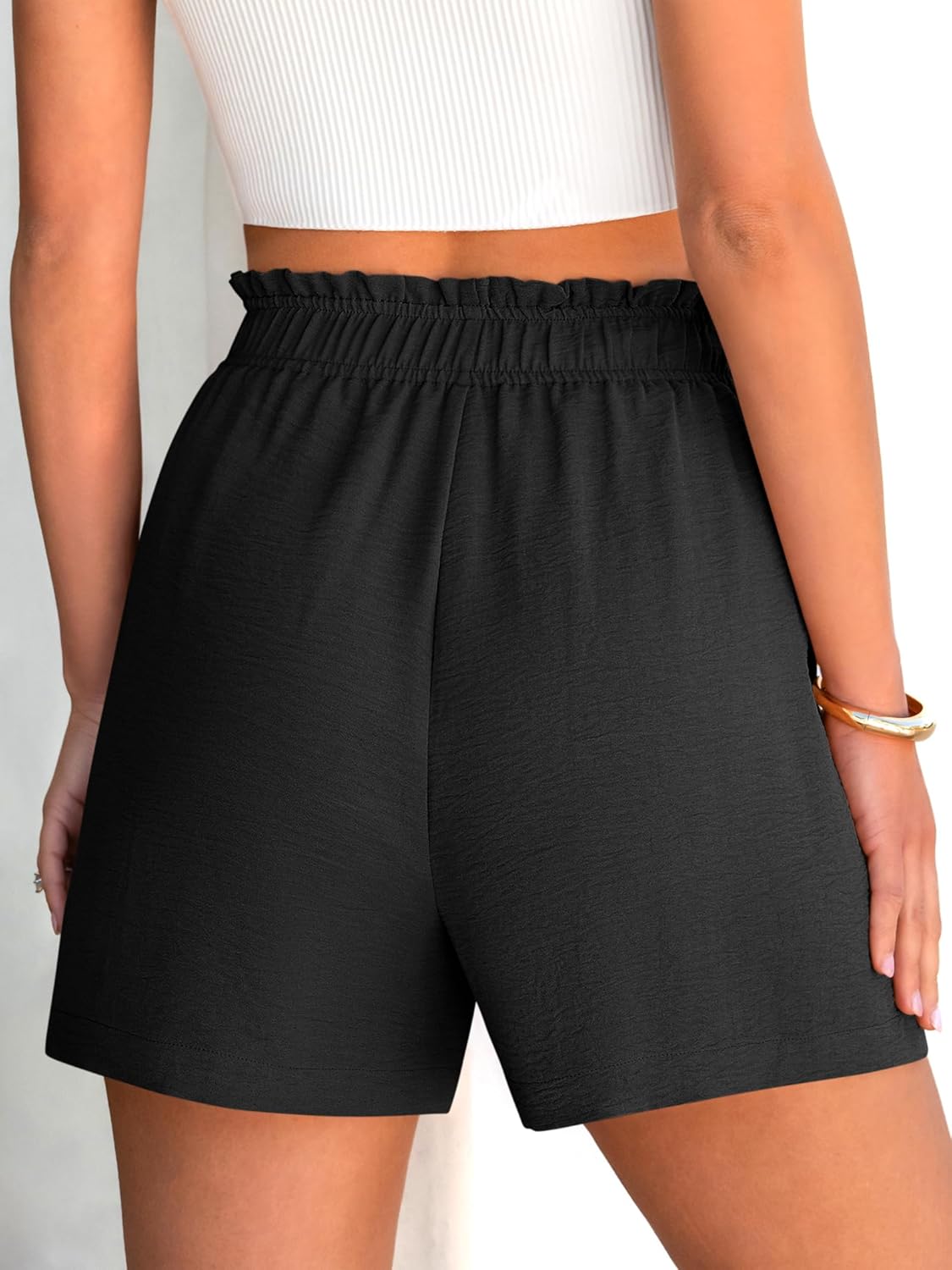 ANRABESS Shorts for Women Summer Casual Elastic High Waisted Dressy Lounge Shorts Comfy Bottoms 2026 Beach Vacation Clothes