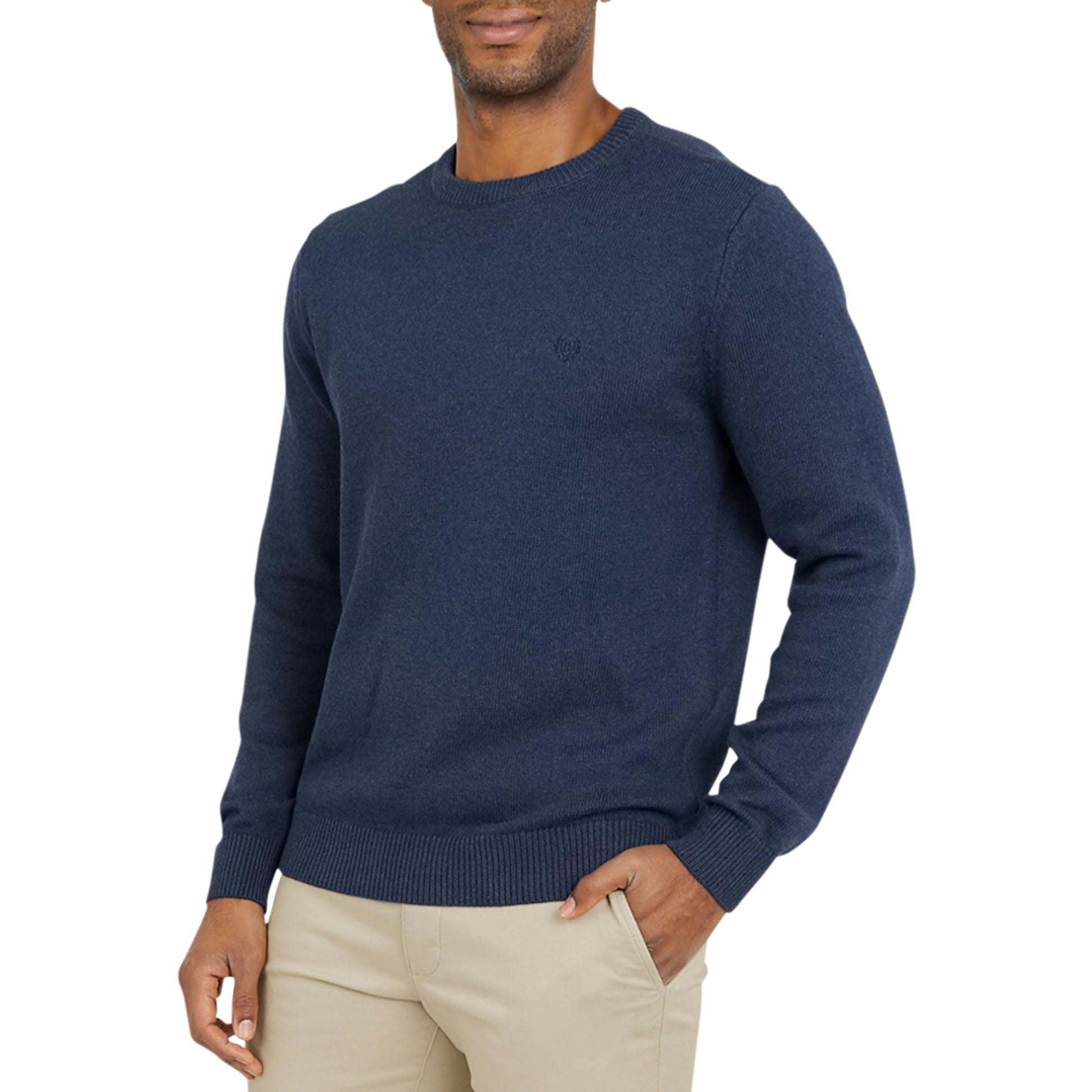 Chaps Men's Classic Fit Long Sleeve Cotton Jersey Midweight Crewneck Sweater (S-XXL)-22