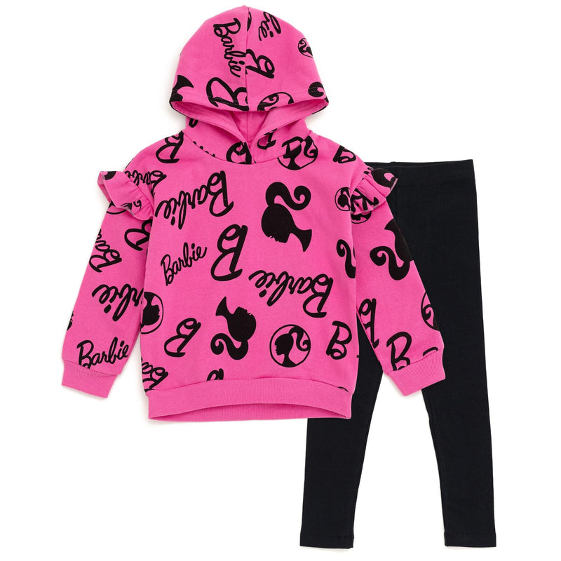 Barbie Girls Fleece Hoodie and Leggings Outfit Set Toddler to Big Kid Sizes (2T - 18-20)-29