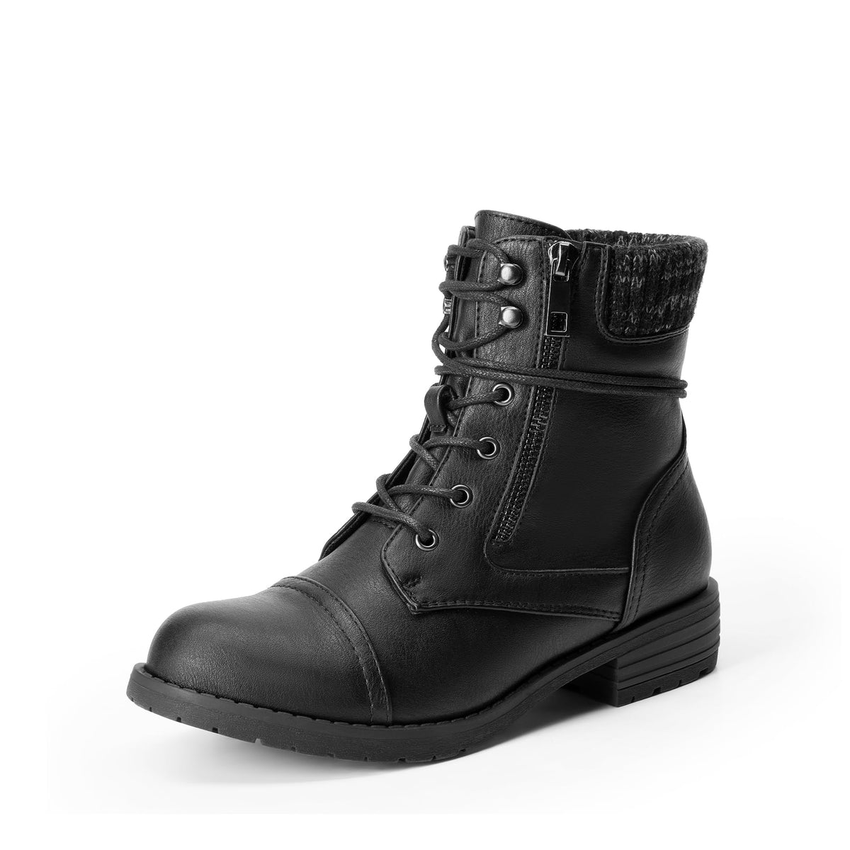 DREAM PAIRS Women's Lace Up Combat boots Ankle Booties