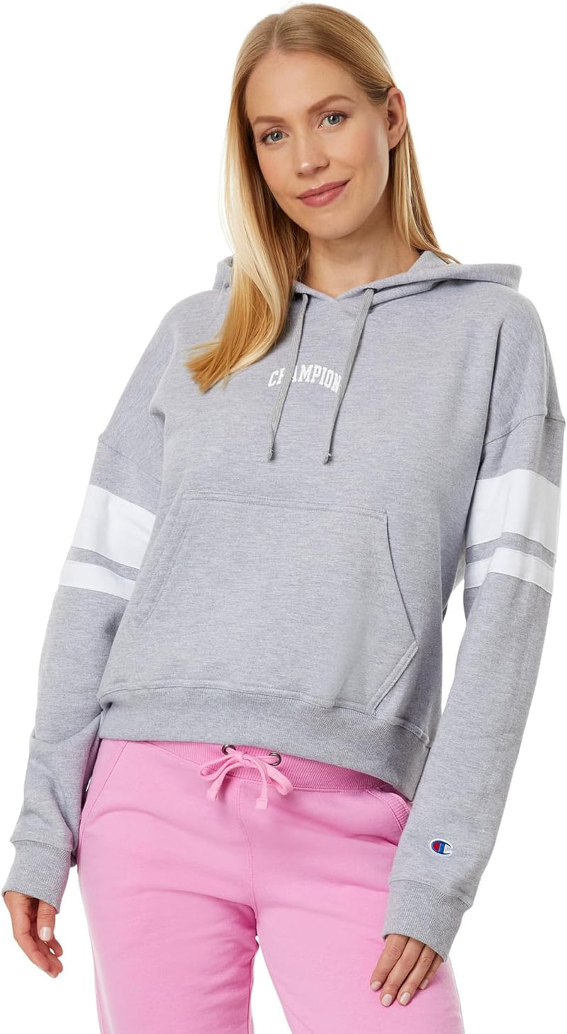 Champion Women’s Pullover Fleece Hoodie, Loose Fit, Midweight, Script Logo-6