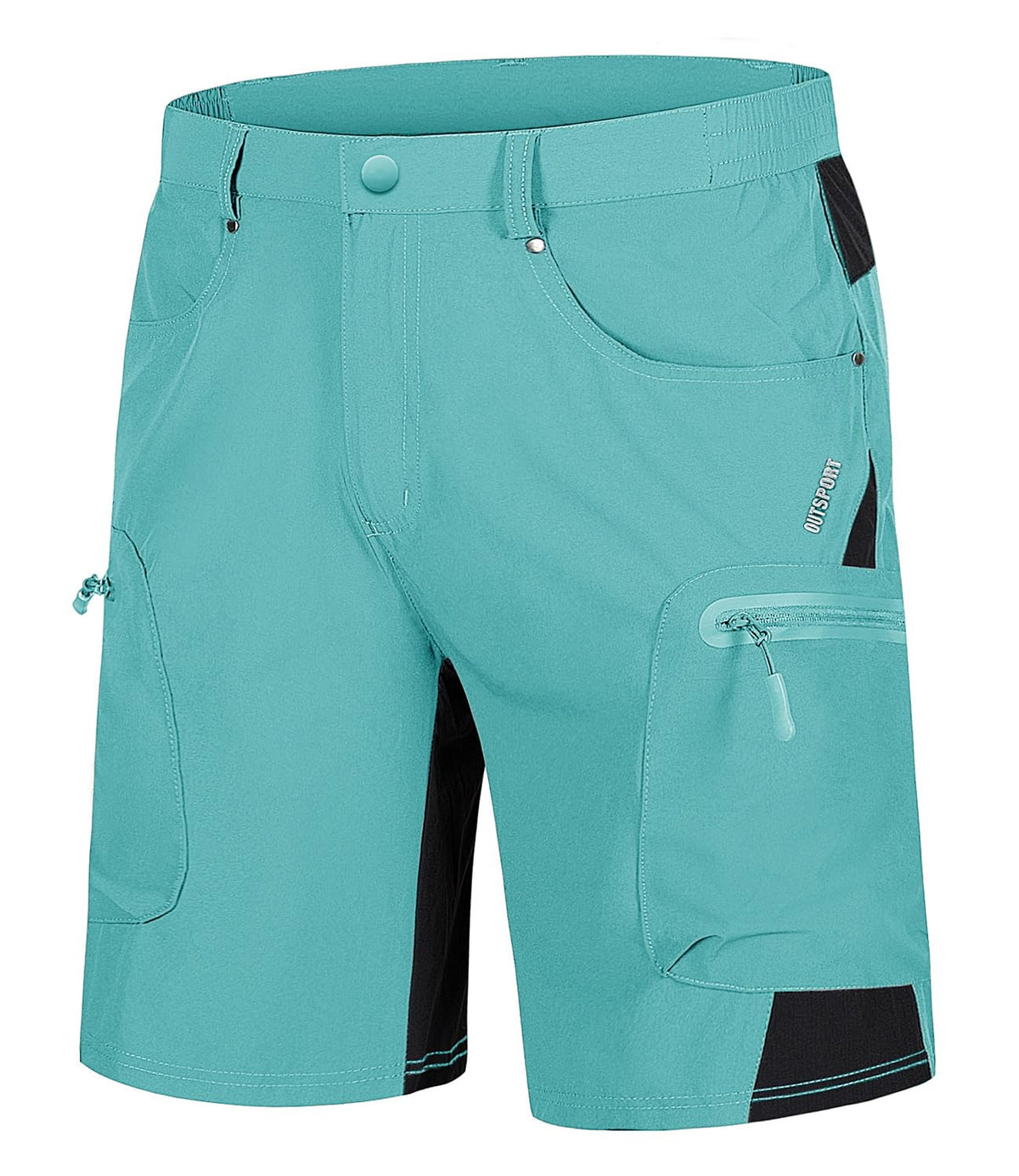 TACVASEN Men's Hiking Cargo Shorts 10" with Zipper Pockets Quick Dry Casual Stretch Golf Work Short Outdoor Summer